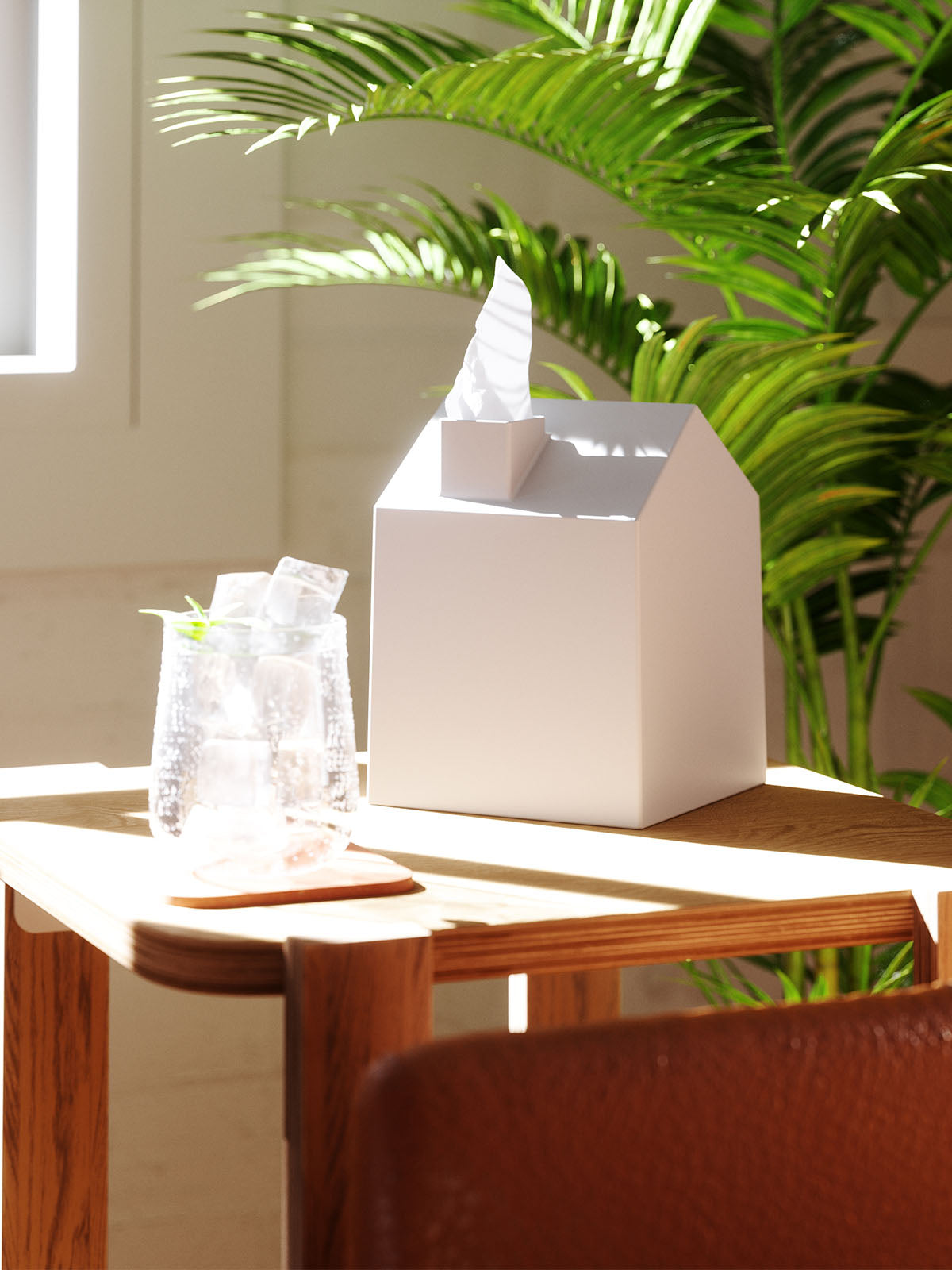 Umbra Casa Tissue Box Cover - White