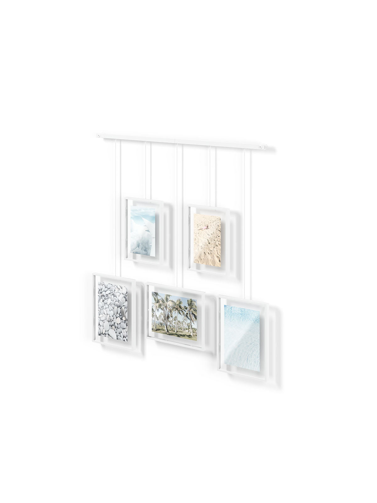 Umbra Exhibit Wall Picture Frame - Set of 5 White