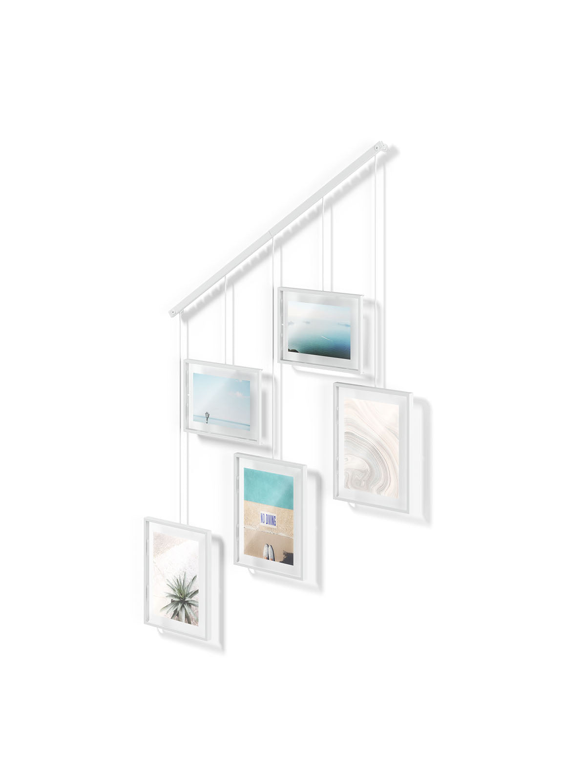 Umbra Exhibit Wall Picture Frame - Set of 5 White