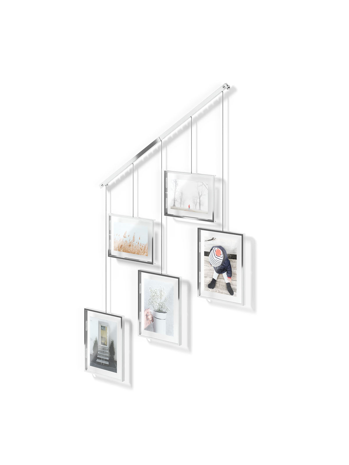 Umbra Exhibit Wall Picture Frame - Set of 5 Chrome