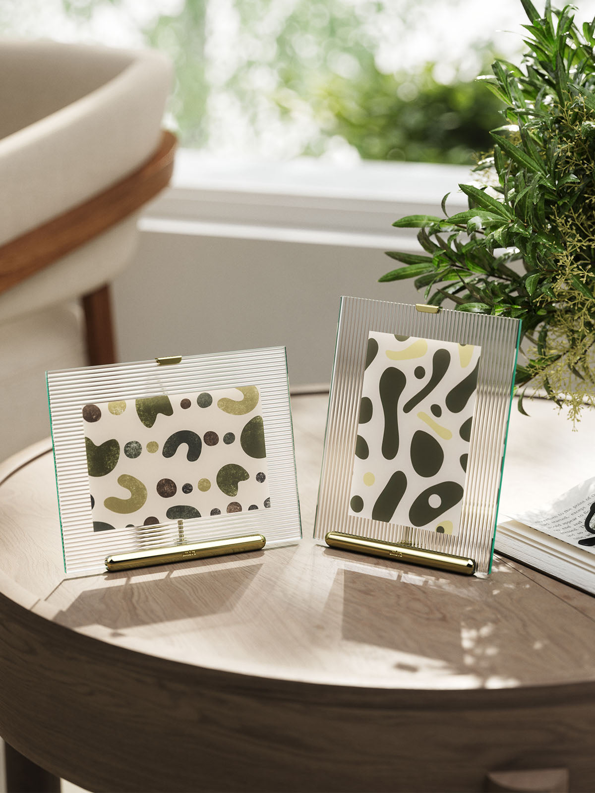 Umbra Flute Picture Frame - 4x6 Brass