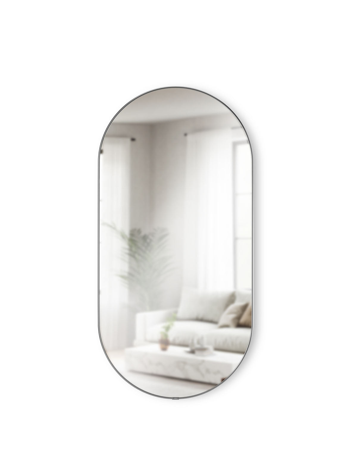 Umbra Hubba Pill Mirror (91 x 45cm) - Titanium