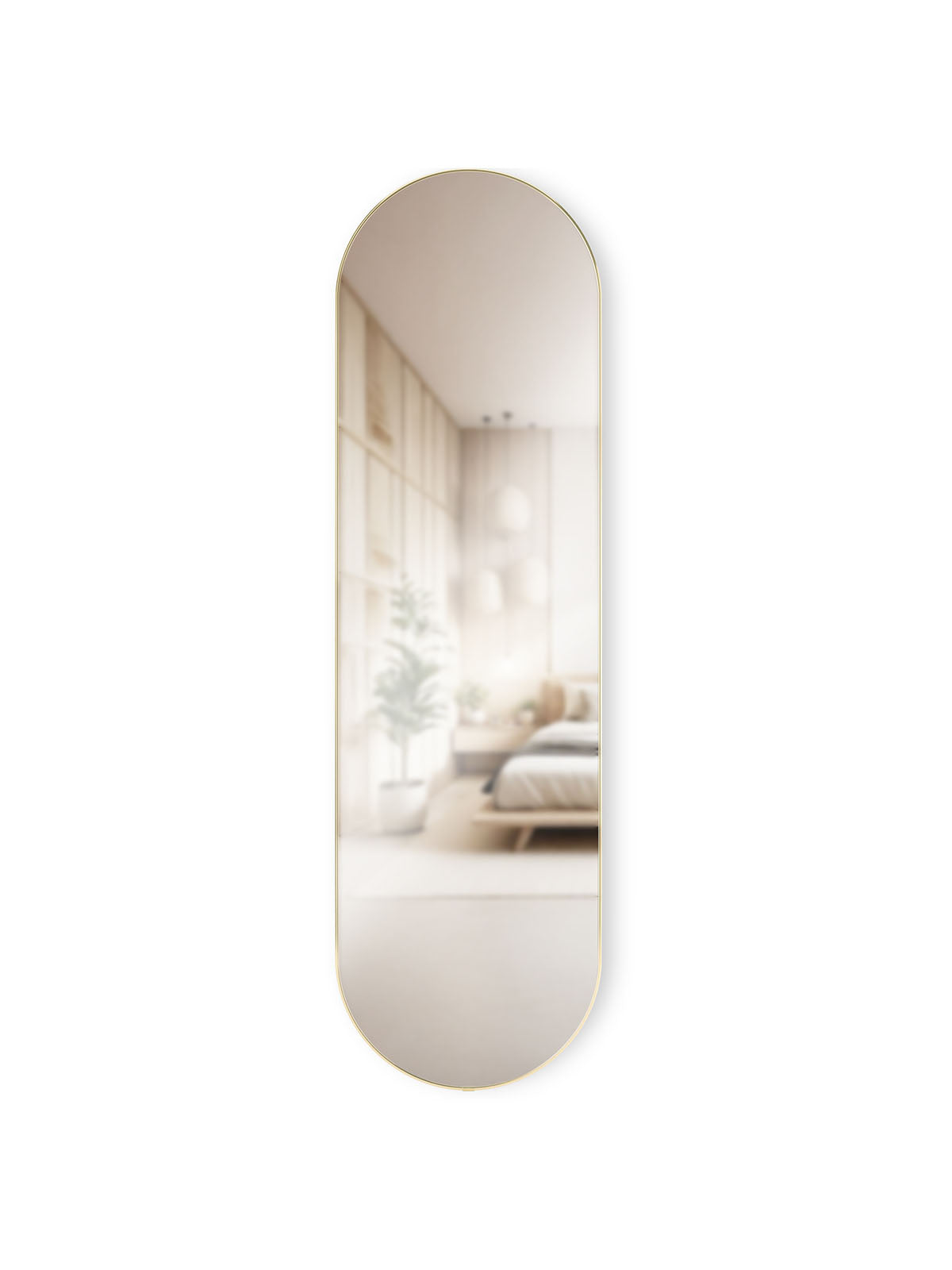 Umbra Hubba Pill Mirror (157 x 45cm) - Brass