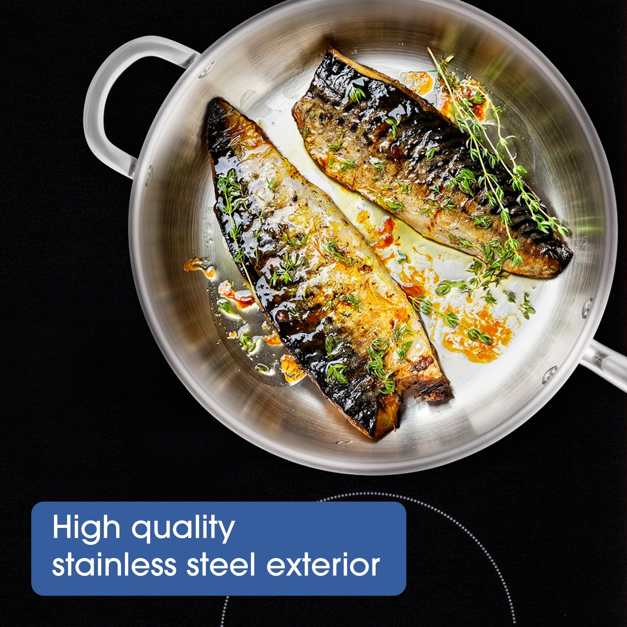 Raco Steel Essentials - 36cm Covered Wok