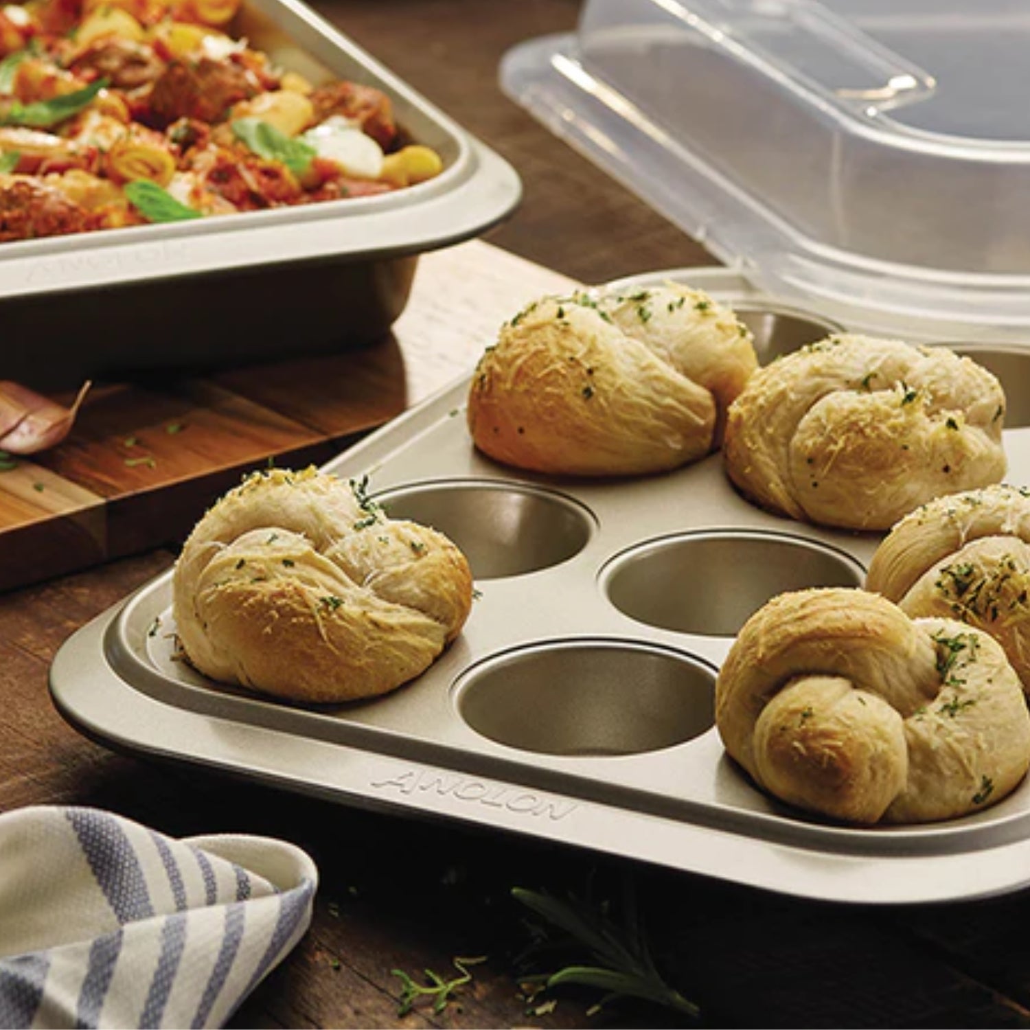 Anolon Ceramic Reinforced - 12 Cup Muffin Pan Bakeware Anolon