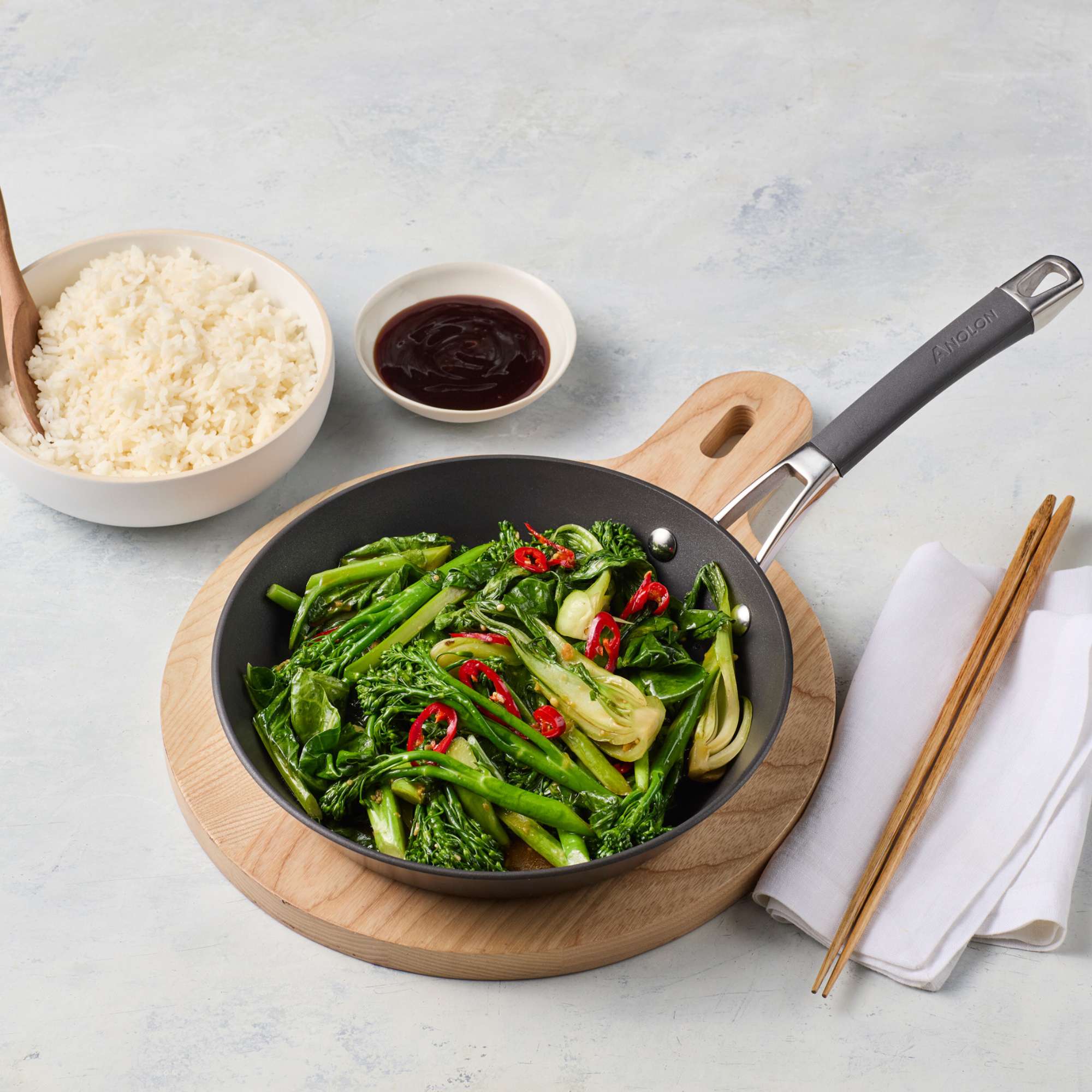 Anolon Endurance+ 20cm Open French Skillet Cookware Anolon
