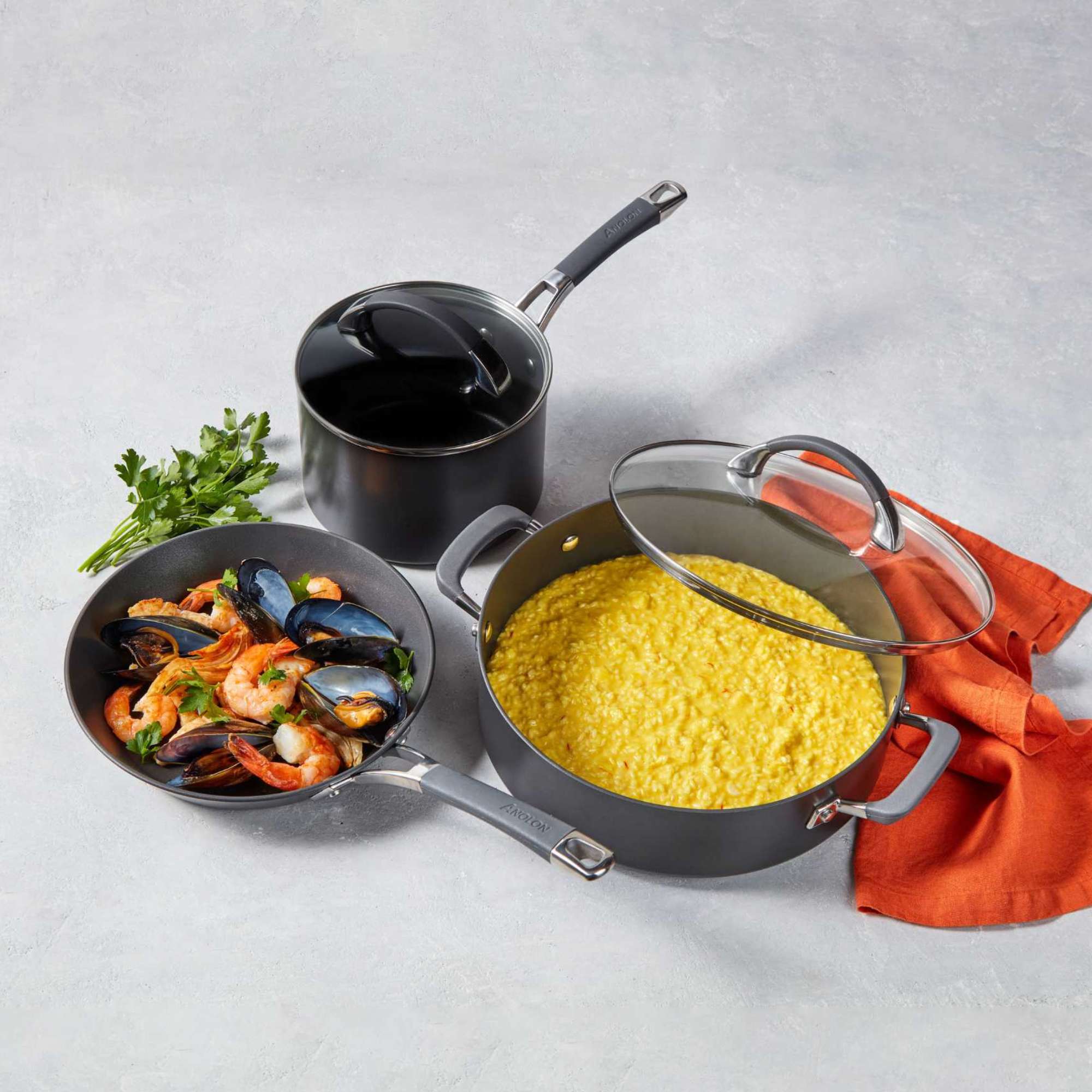 Anolon Endurance+ 3 Piece Cookware Set Cookware Anolon