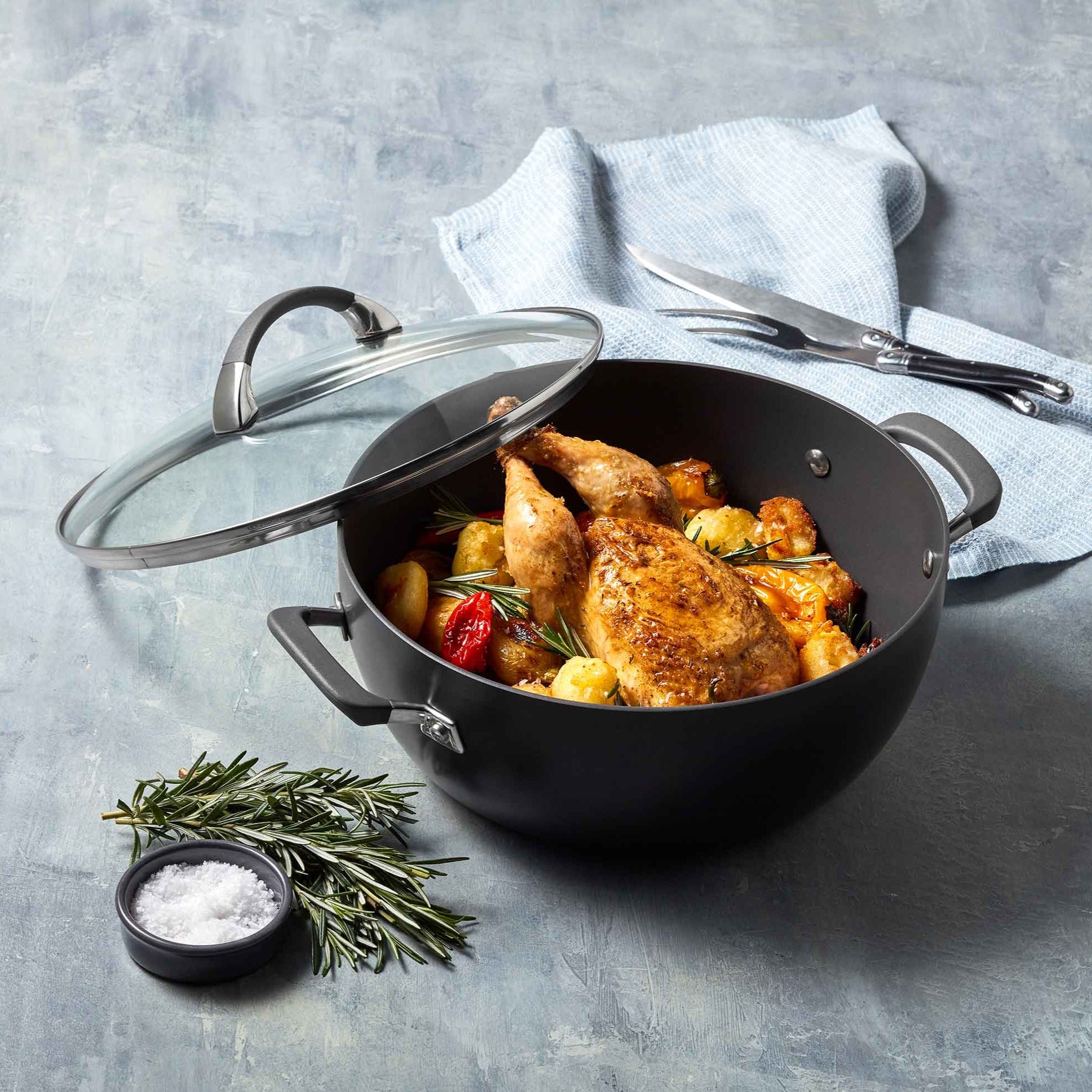 Anolon Endurance+ 30cm/7.1L Covered Casserole Cookware Anolon