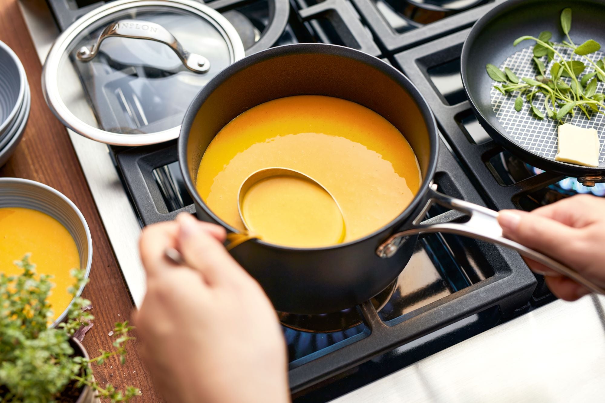 Anolon X SearTech - 18Cm/2.8L Covered Saucepan Cookware Anolon