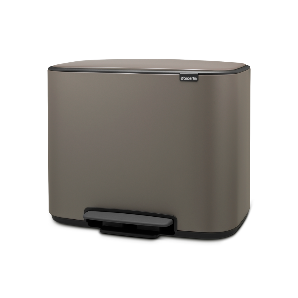 BRABANTIA Bo Pedal Bin 11 + 23L - Platinum