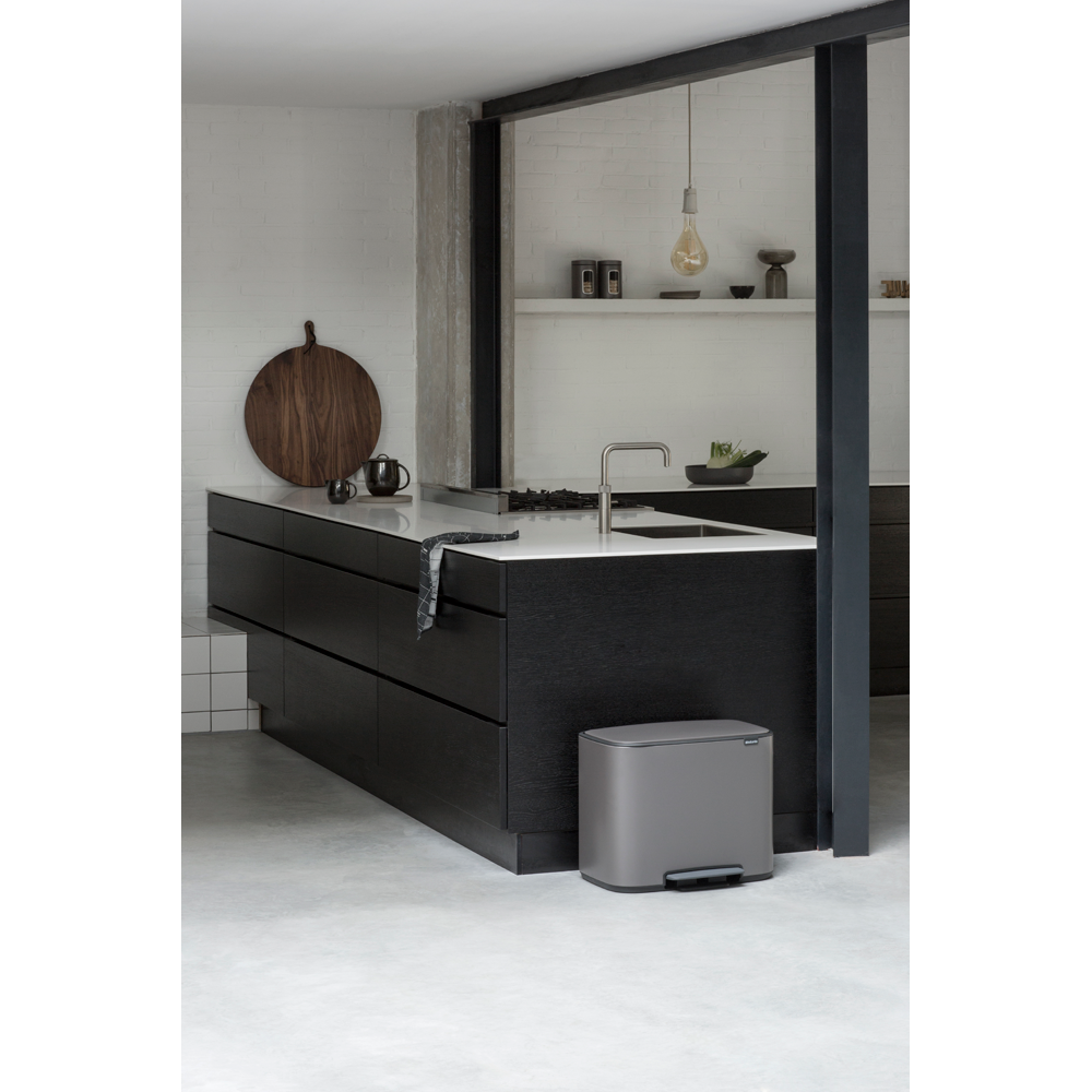 BRABANTIA Bo Pedal Bin 11 + 23L - Platinum