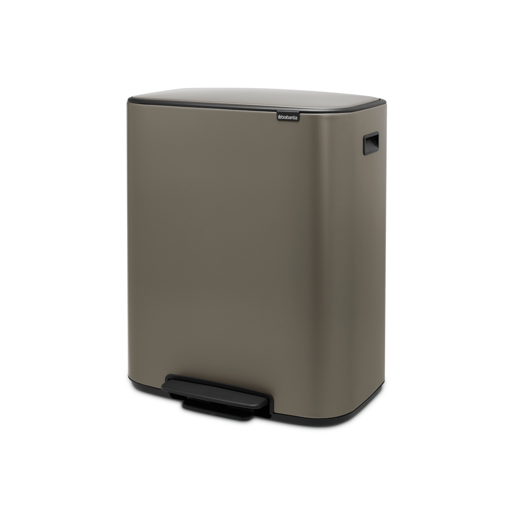 BRABANTIA Bo Pedal Bin 2 X 30L - Platinum