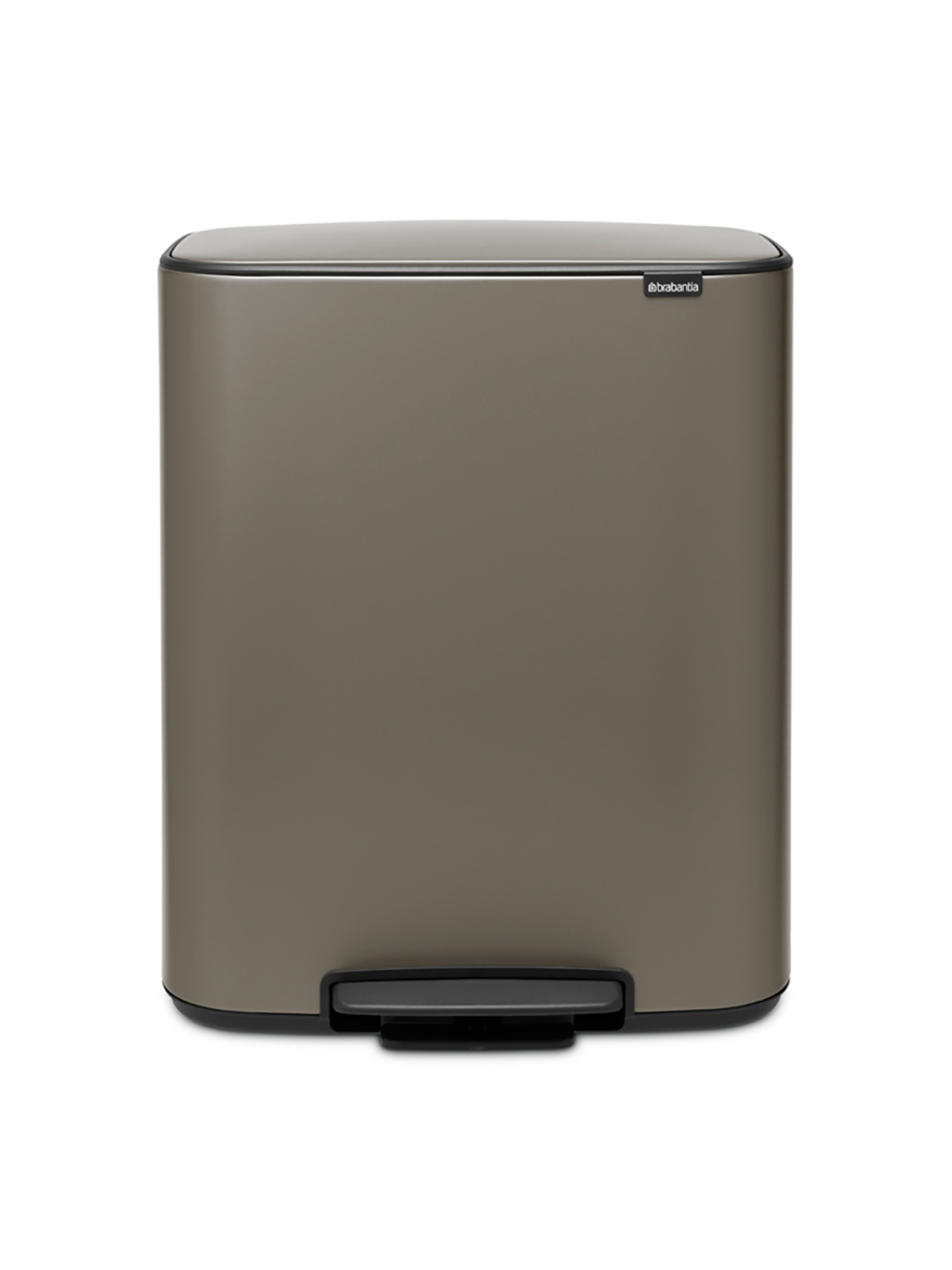 BRABANTIA Bo Pedal Bin 2 X 30L - Platinum