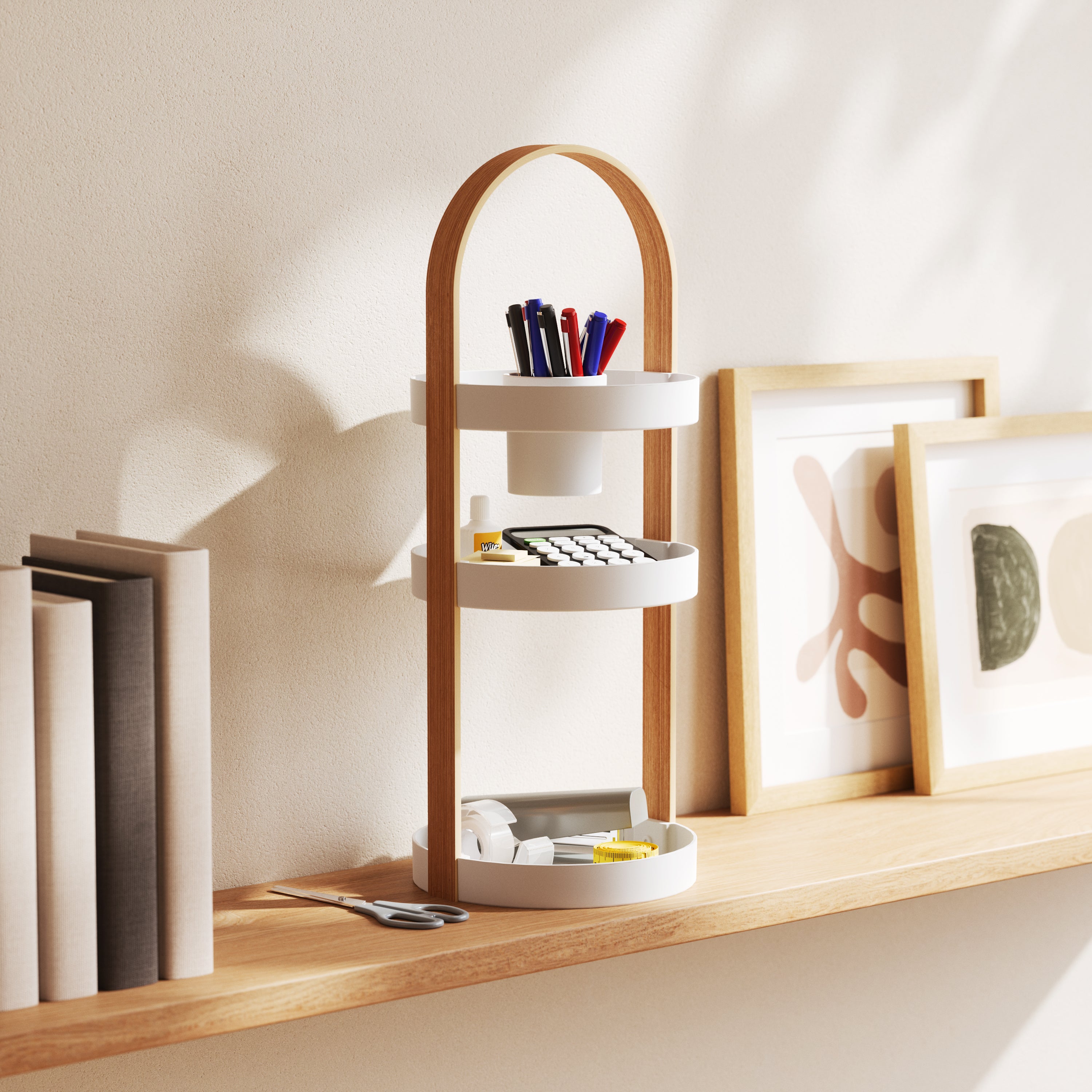 Bellwood Cosmetic Organiser - White/Natural Organiser UMBRA
