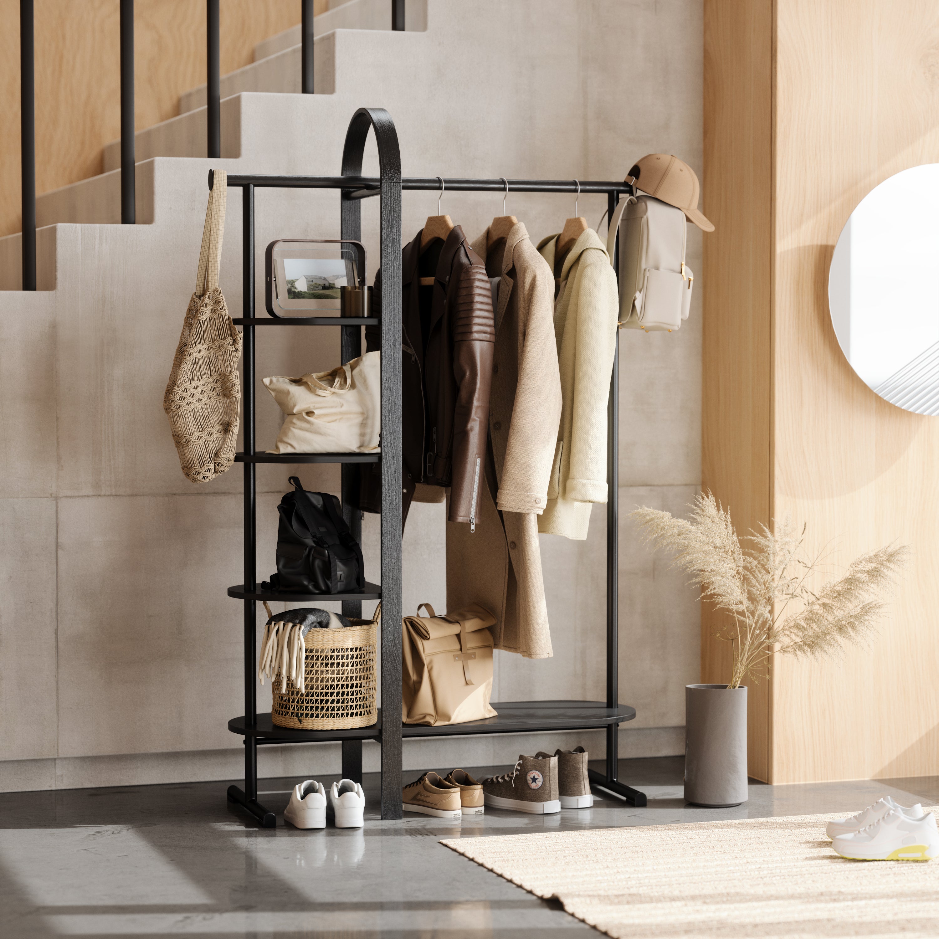Bellwood Garment Rack - Black Coat rack UMBRA