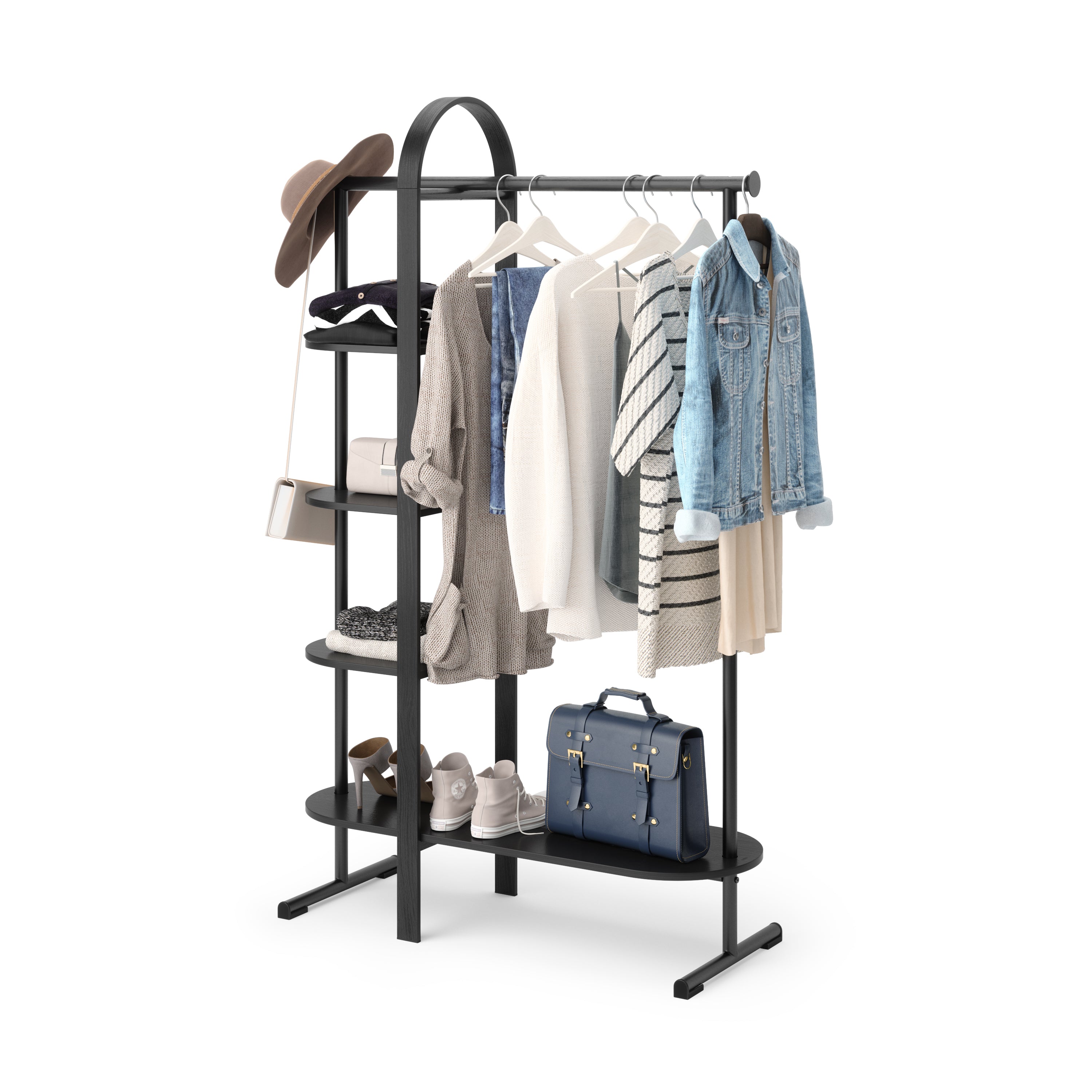 Bellwood Garment Rack - Black Coat rack UMBRA