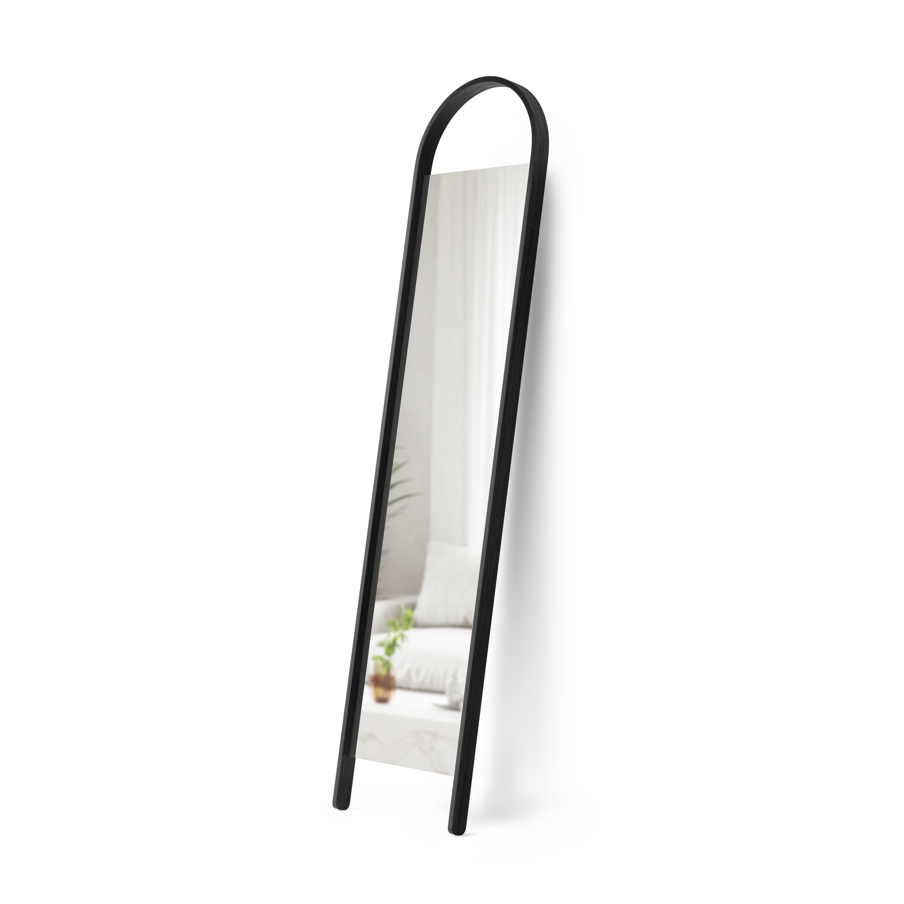Bellwood Leaning Mirror - Black Mirror UMBRA