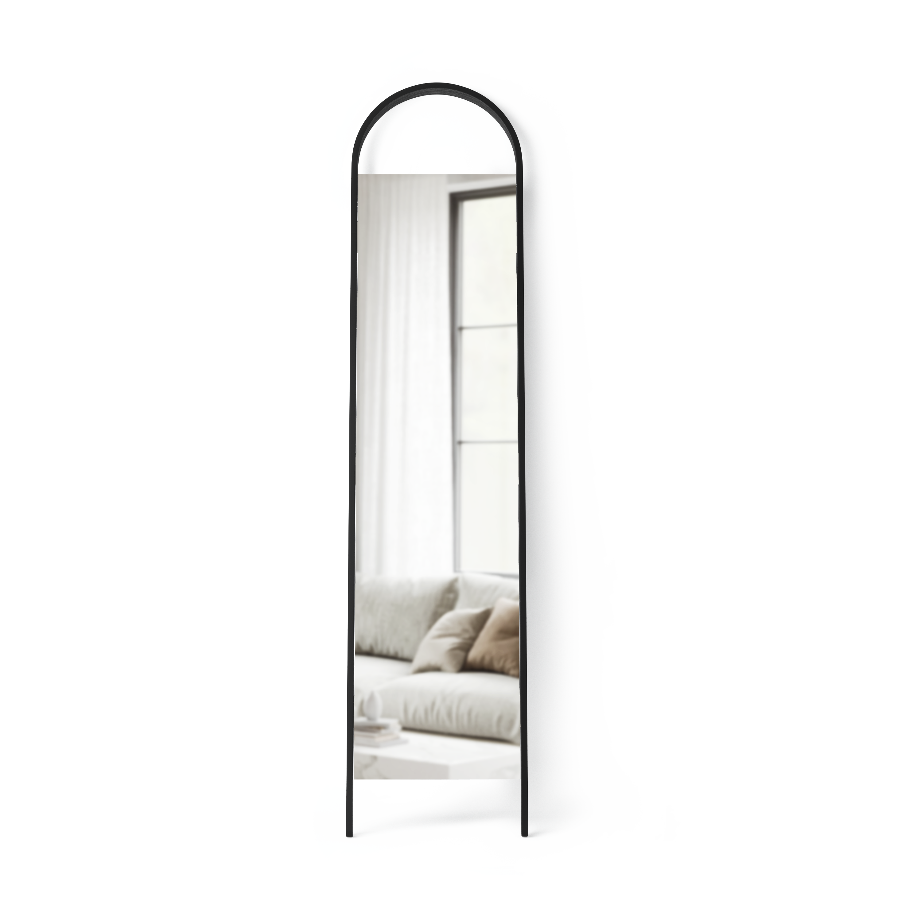 Bellwood Leaning Mirror - Black Mirror UMBRA
