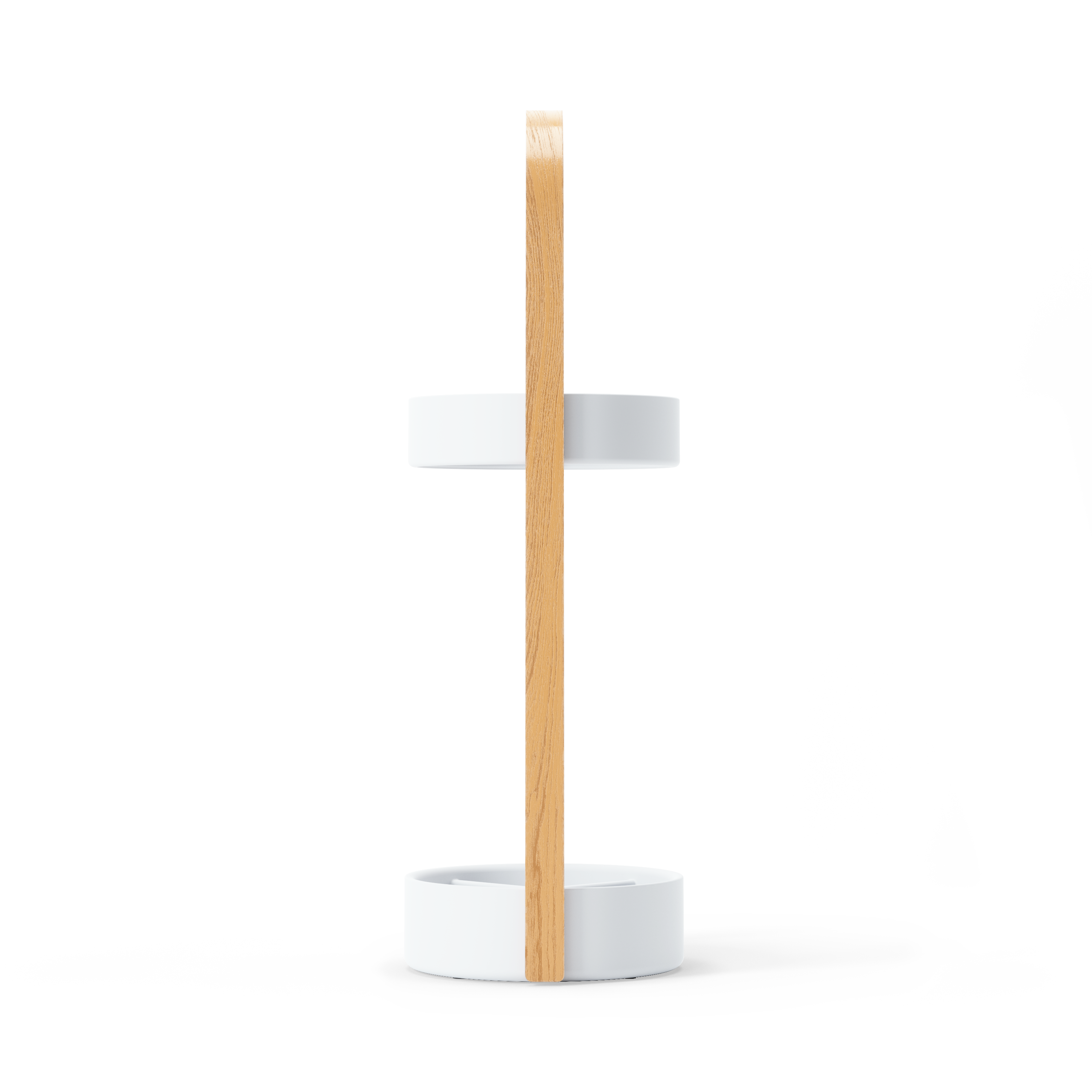 Bellwood Umbrella Stand - White/Natural Umbrella Stand UMBRA