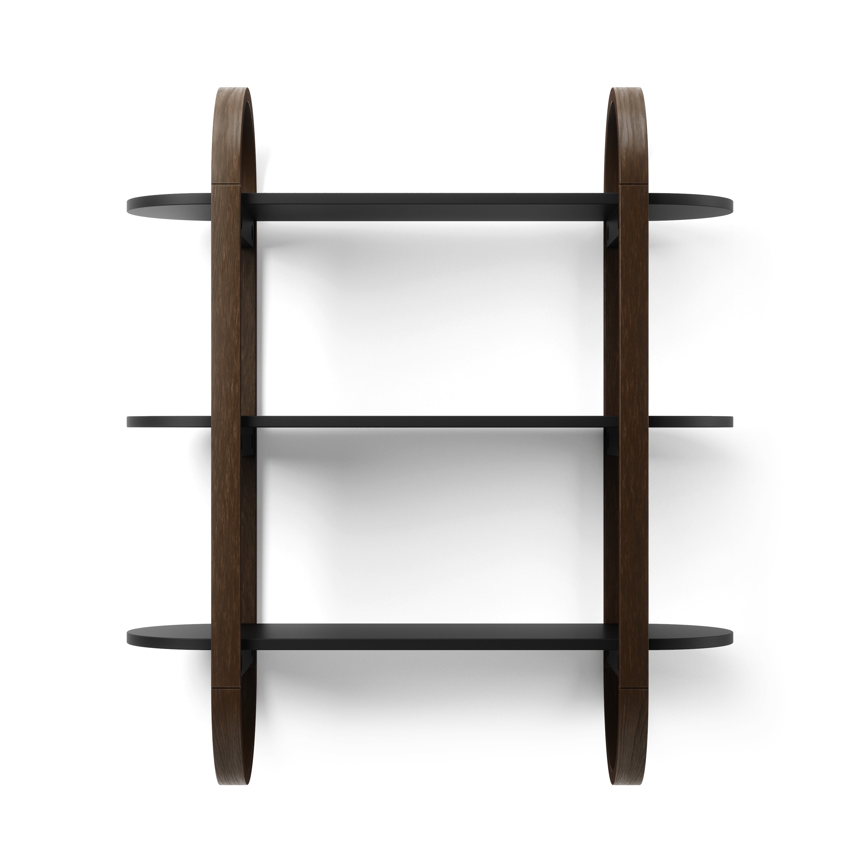 Bellwood Wall Shelf - Black/Walnut Wall Shelf UMBRA