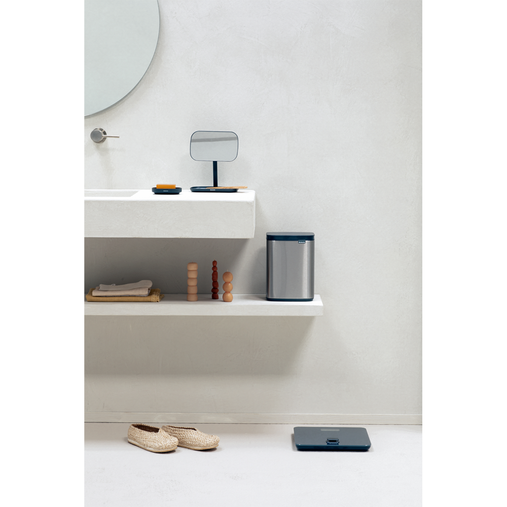 Brabantia Bo Waste Bin - 4L Matt Steel Fingerprint Proof