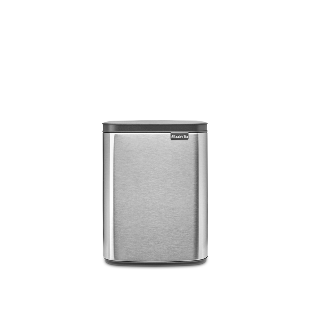 Brabantia Bo Waste Bin - 7L Matt Steel Fingerprint Proof