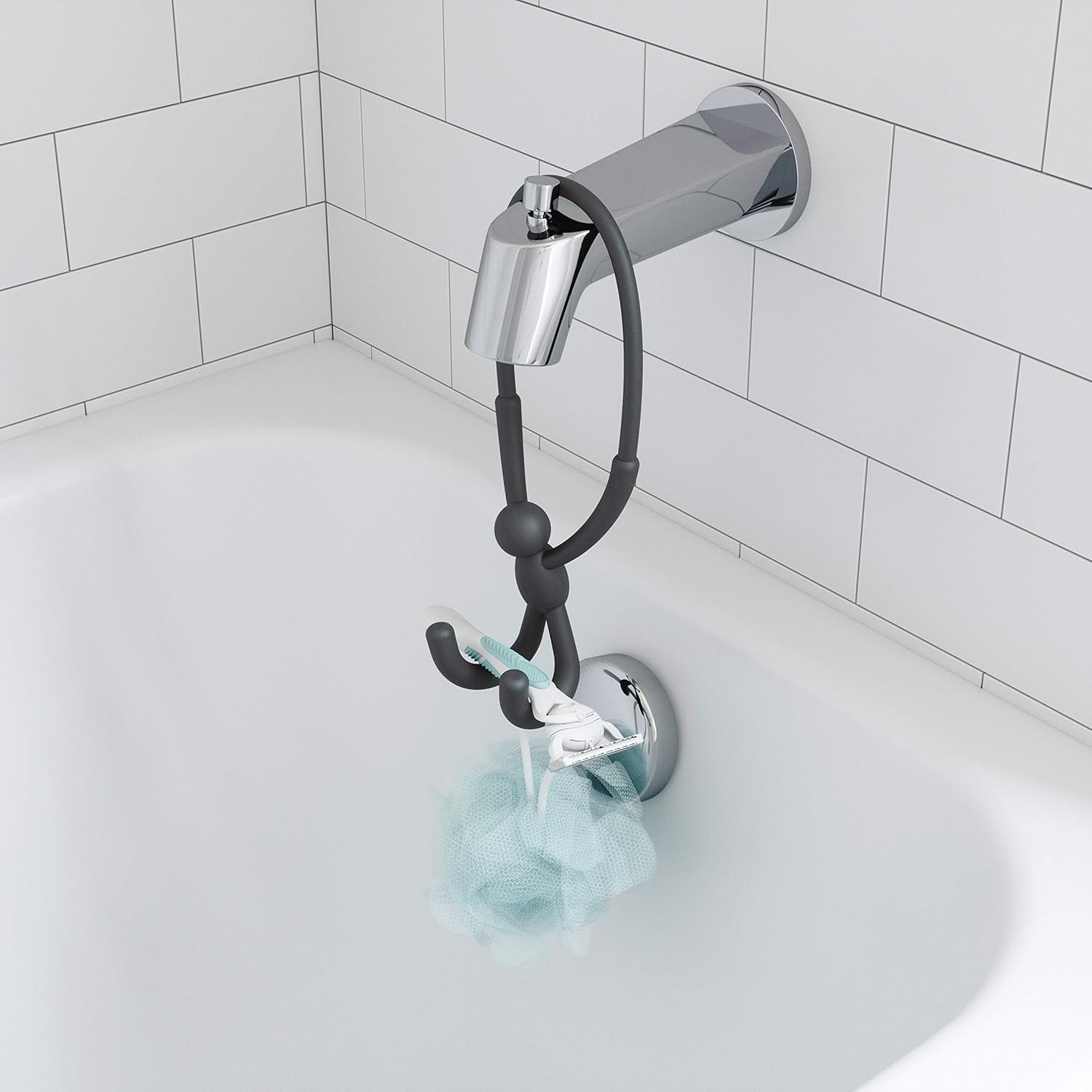 Buddy Flexible Sink Caddy - Black Sink Caddy UMBRA