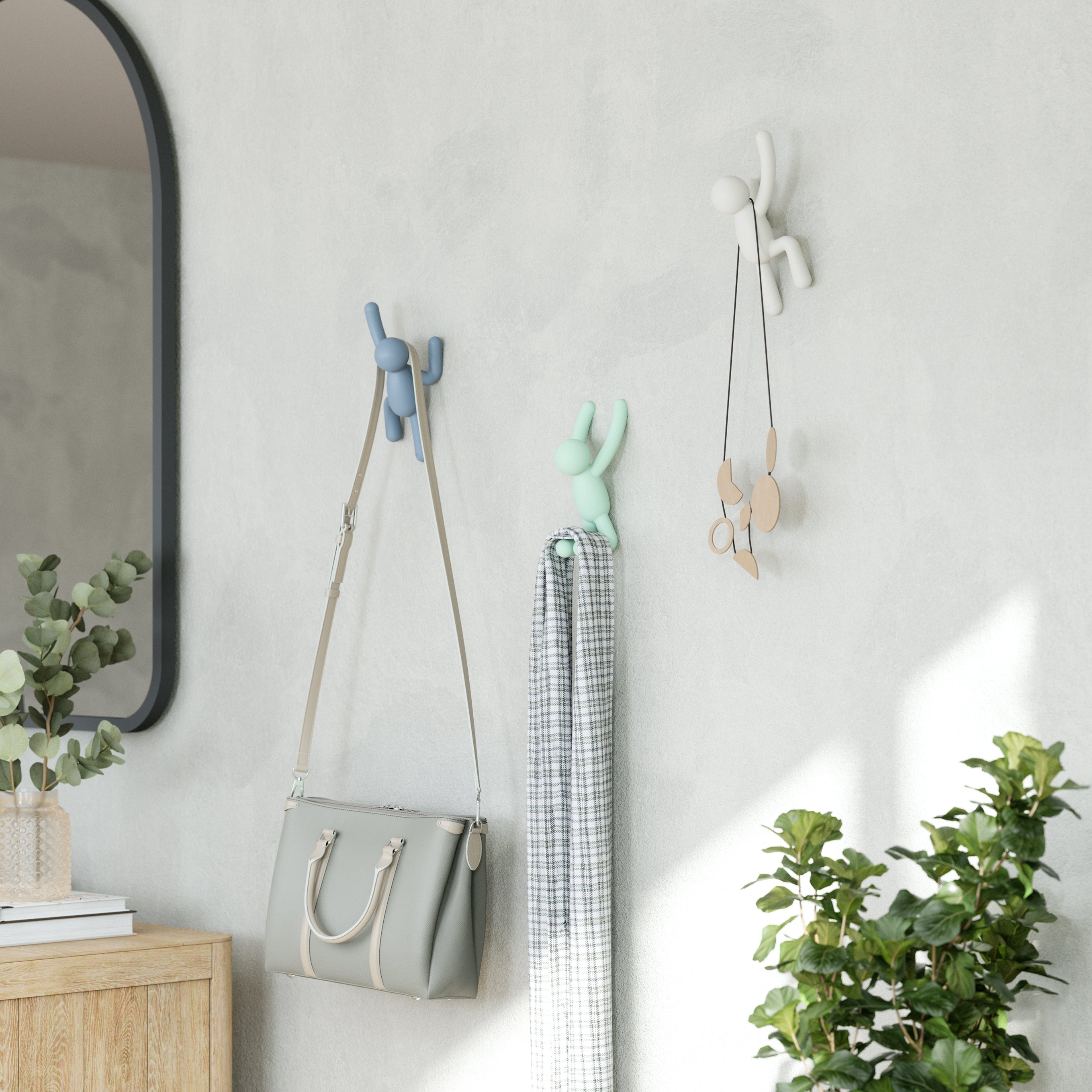 Buddy Hook Set 3 - Multi Colour Lite Wall Hook UMBRA