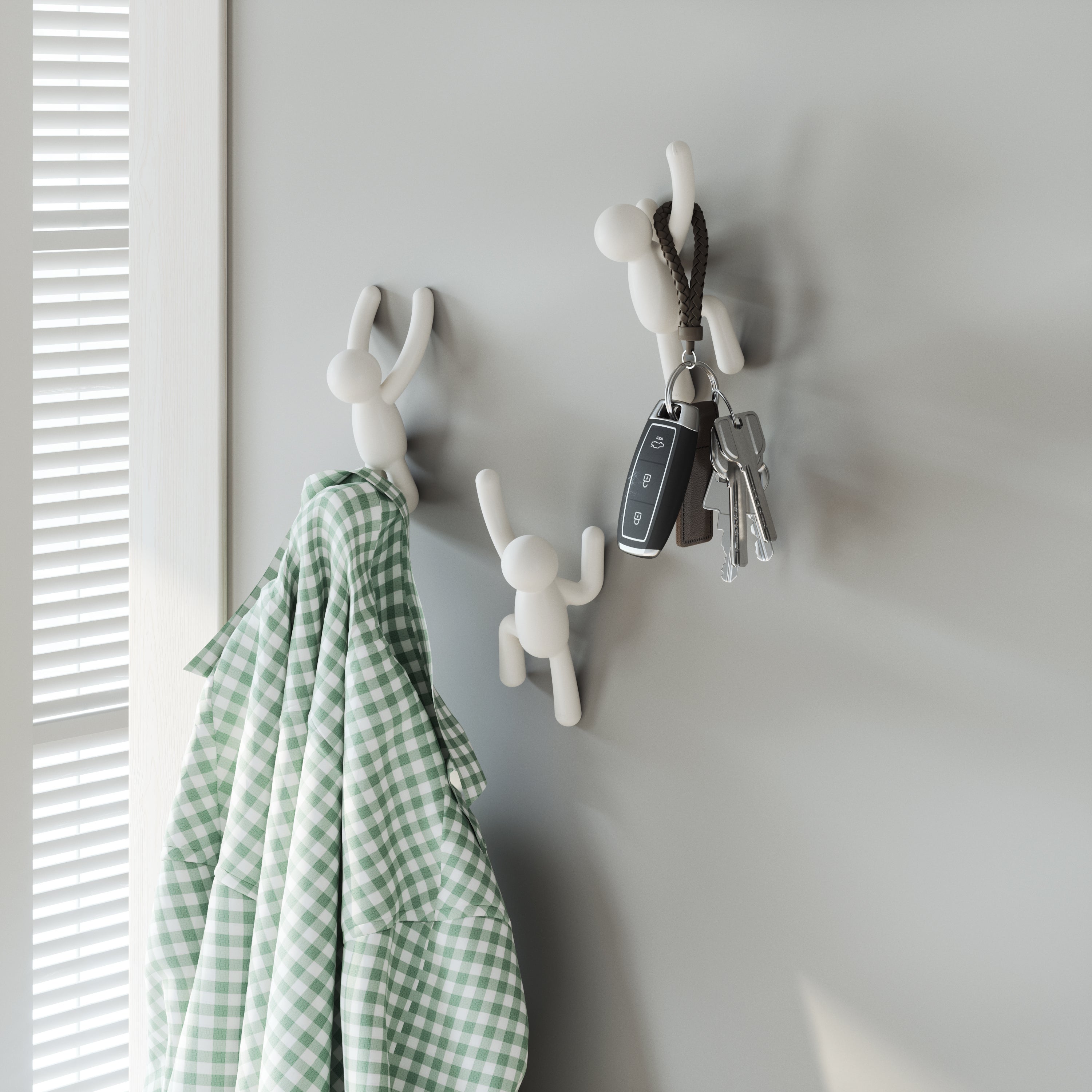 Buddy Hook Set 3 - White Wall Hook UMBRA