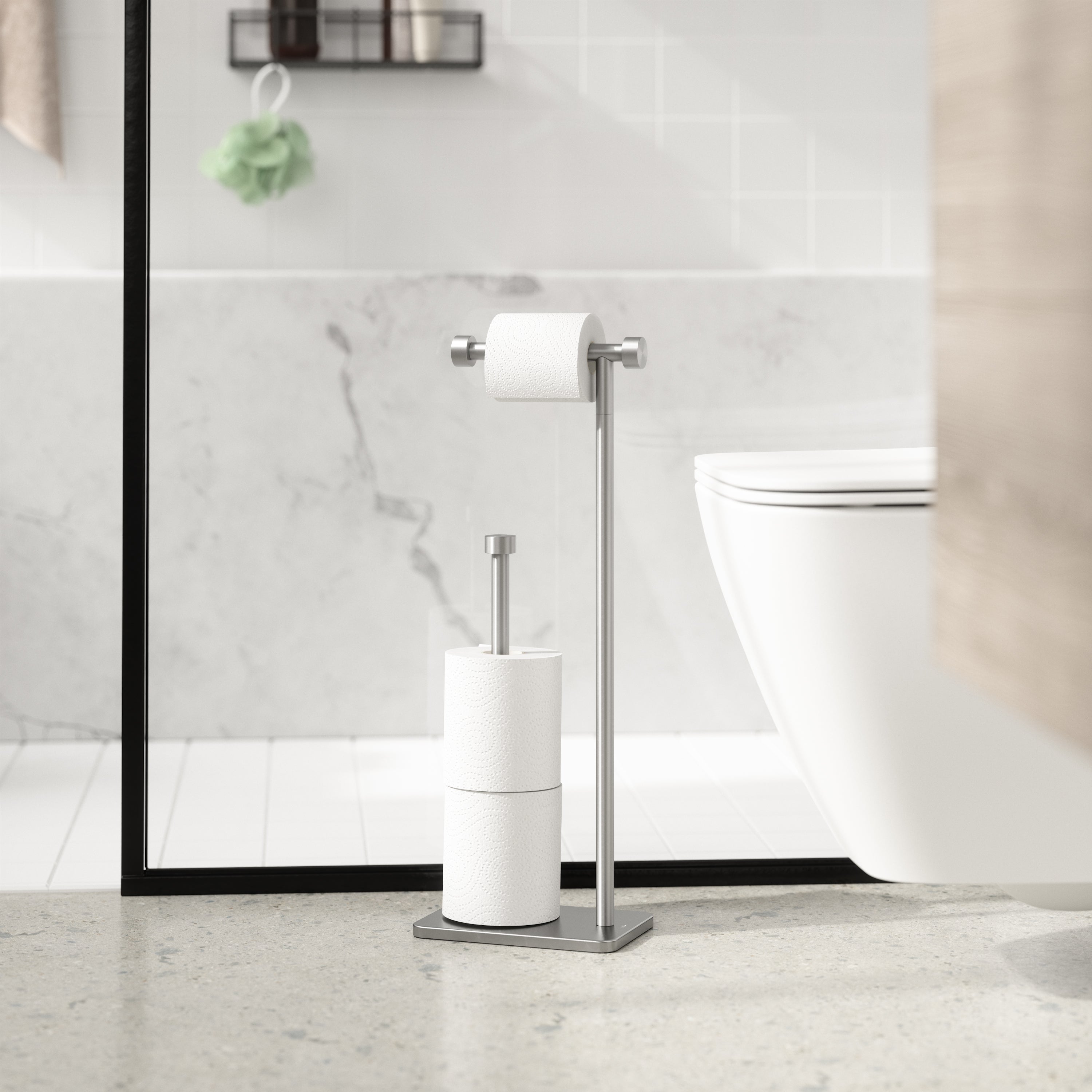 Cappa Toilet Paper Stand - Nickel Toilet Accessories UMBRA