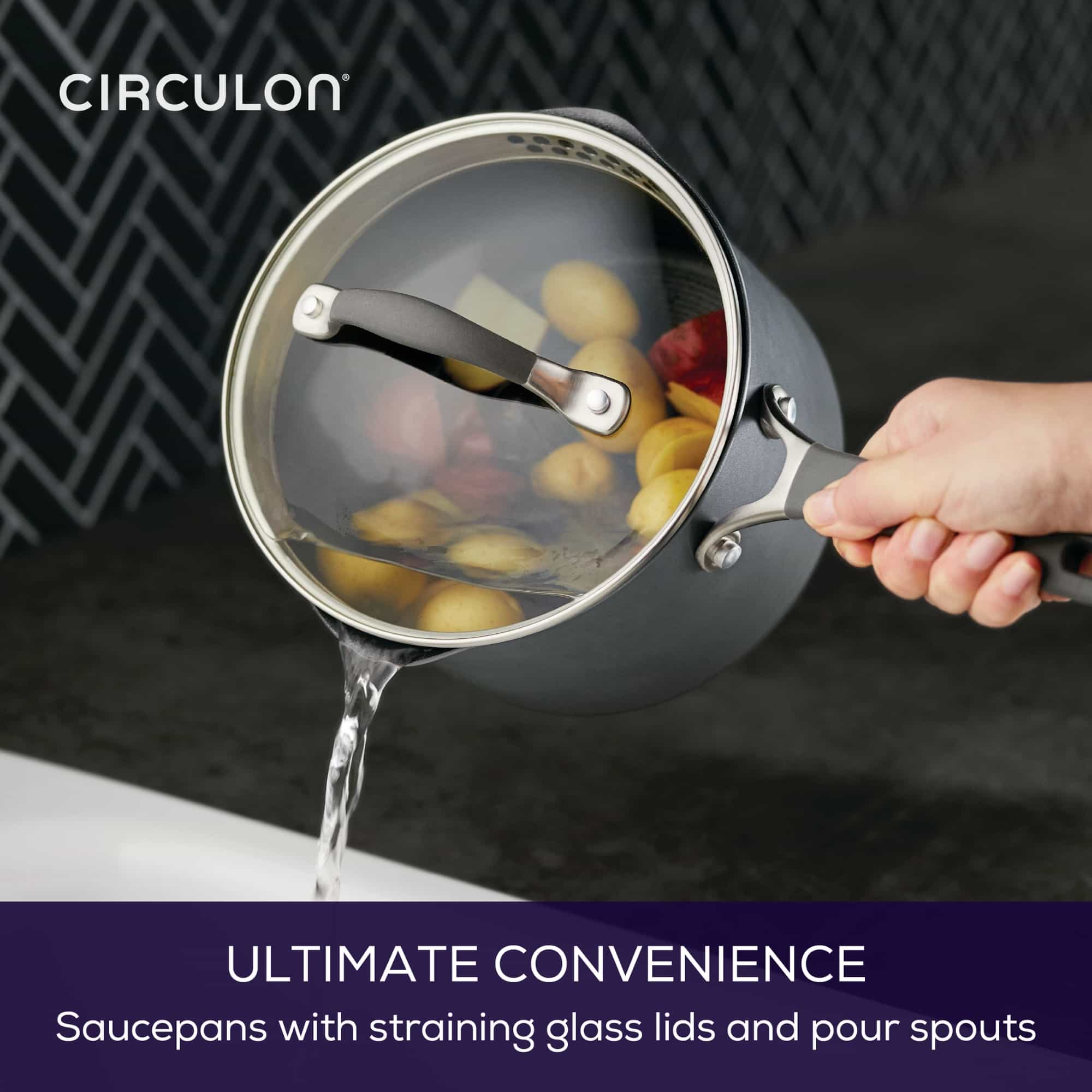 Circulon Scratchdefense A1 - 18cm/2.8L Covered Saucepan Cookware Circulon