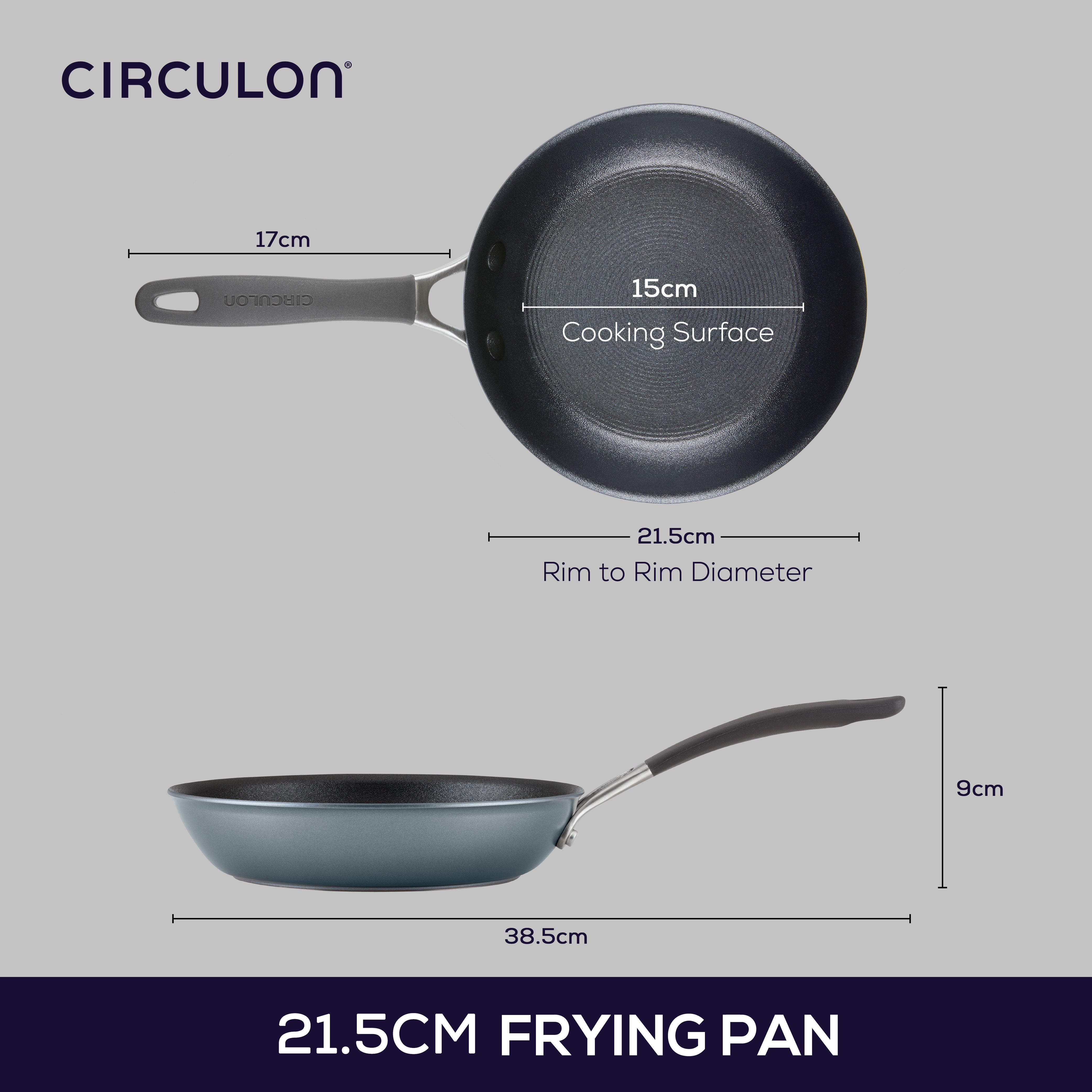 Circulon Scratchdefense A1 - 21.5cm Open Skillet Cookware Circulon