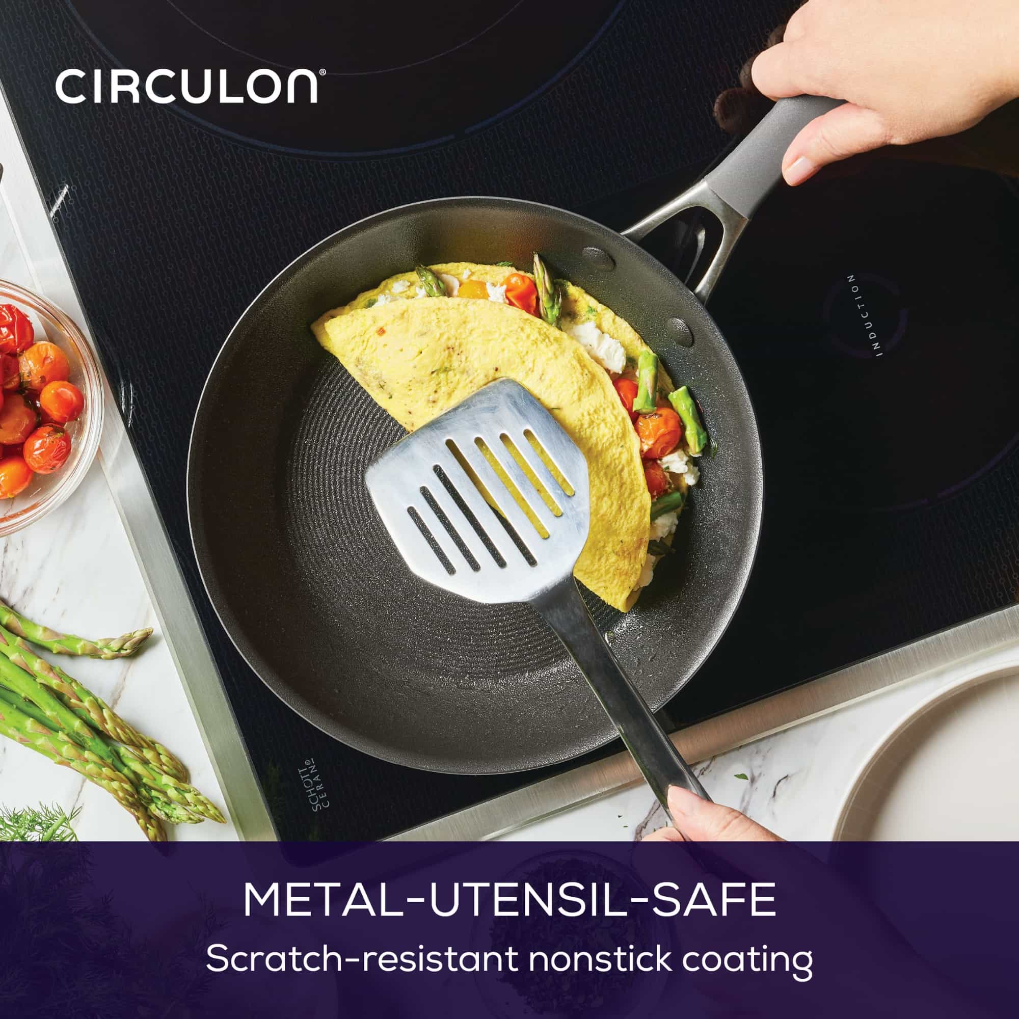 Circulon Scratchdefense A1 - 25.4cm Open Skillet Cookware Circulon