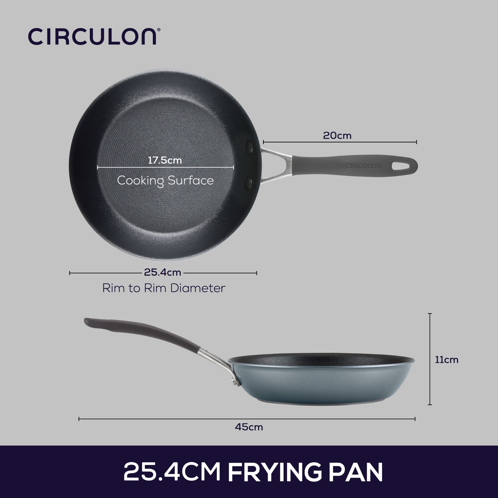 Circulon Scratchdefense A1 - 25.4cm Open Skillet Cookware Circulon