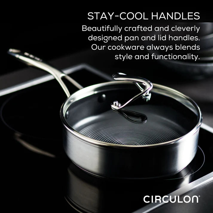Circulon SteelShield S-Series - 22cm/3.8L Covered Saucepot Cookware Circulon