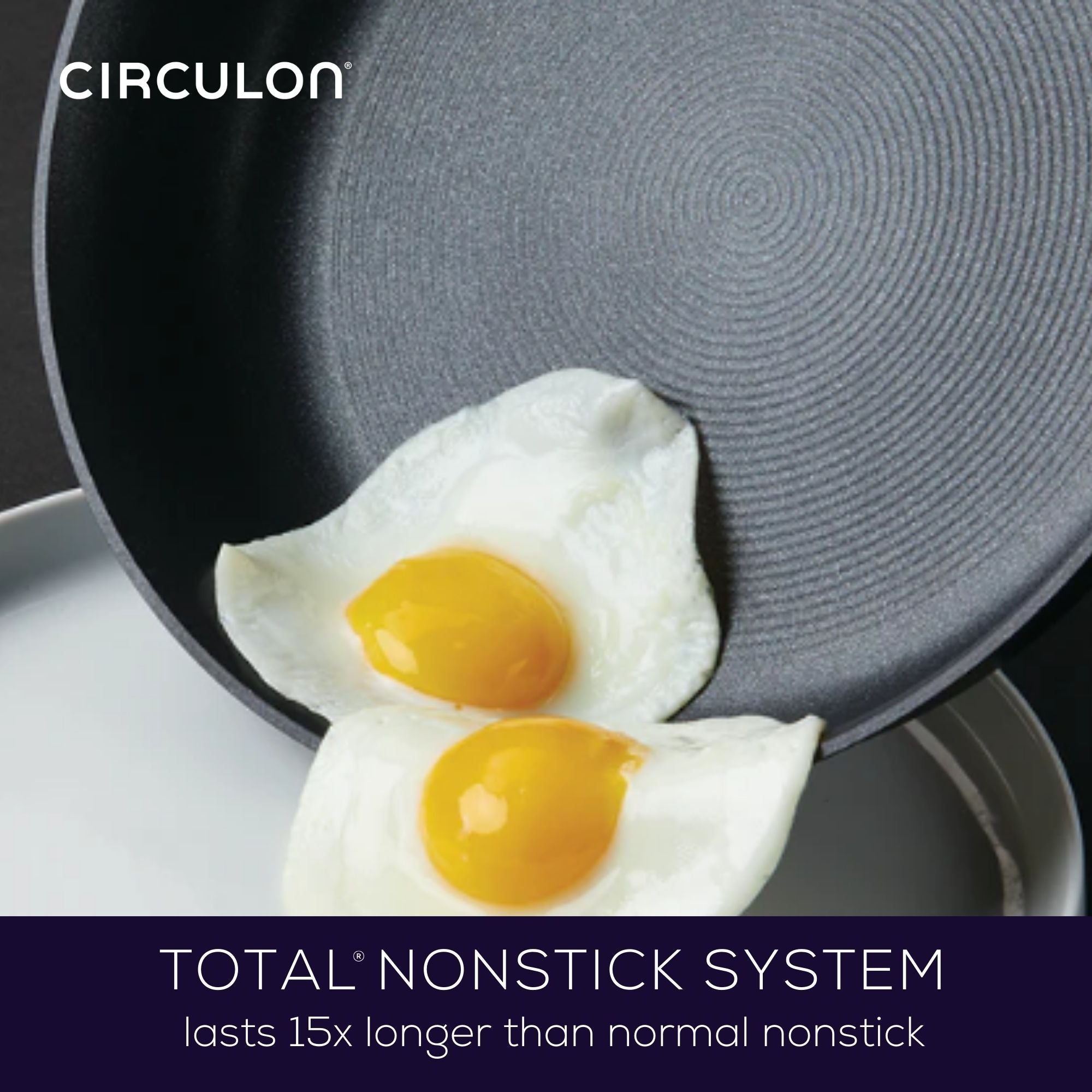 Circulon Style - 21/25/28cm Skillet Triple Pack Cookware Circulon