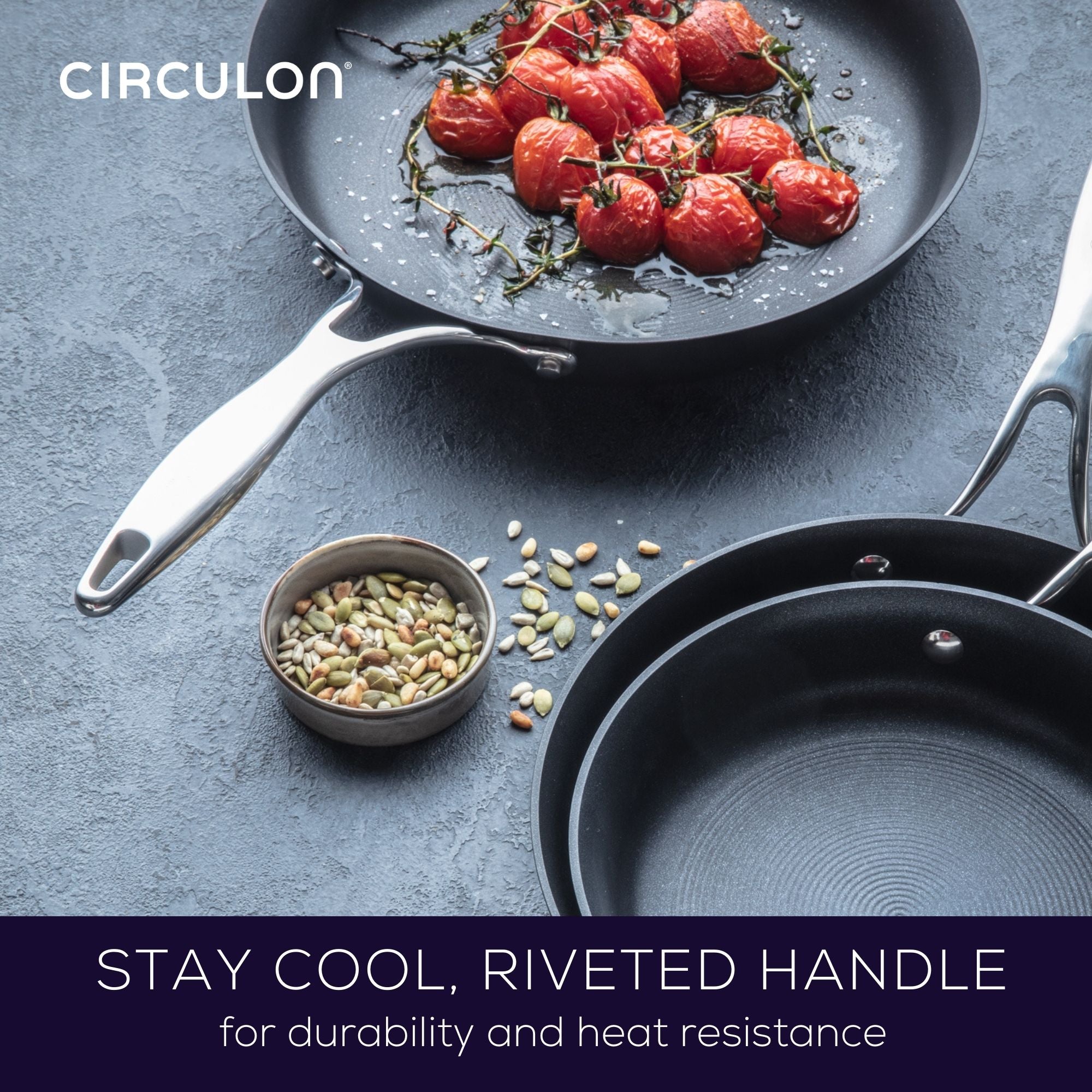 Circulon Style - 21/25/28cm Skillet Triple Pack Cookware Circulon