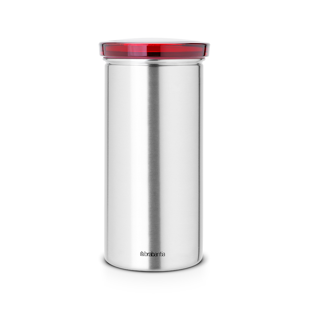 Brabantia Coffee Pad Canister - Matt Steel Fingerprint Proof