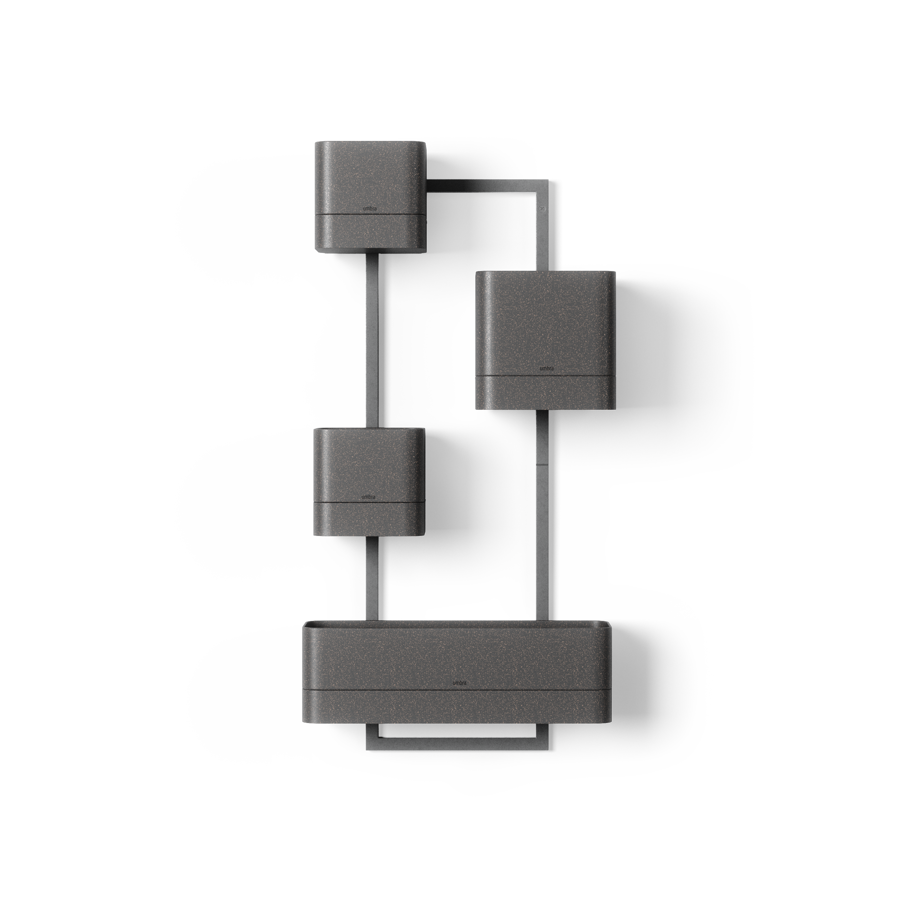 Cubiko Wall Planter - Black Wall Planter UMBRA