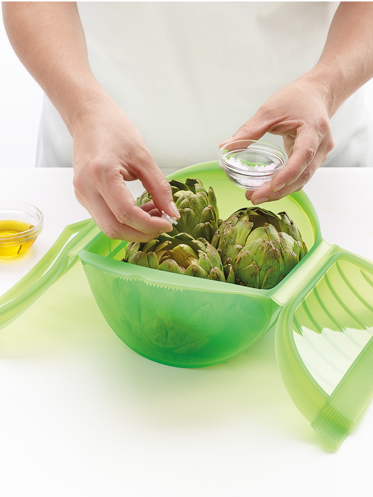 Lekue Deep Microwave Cooker - Large Green