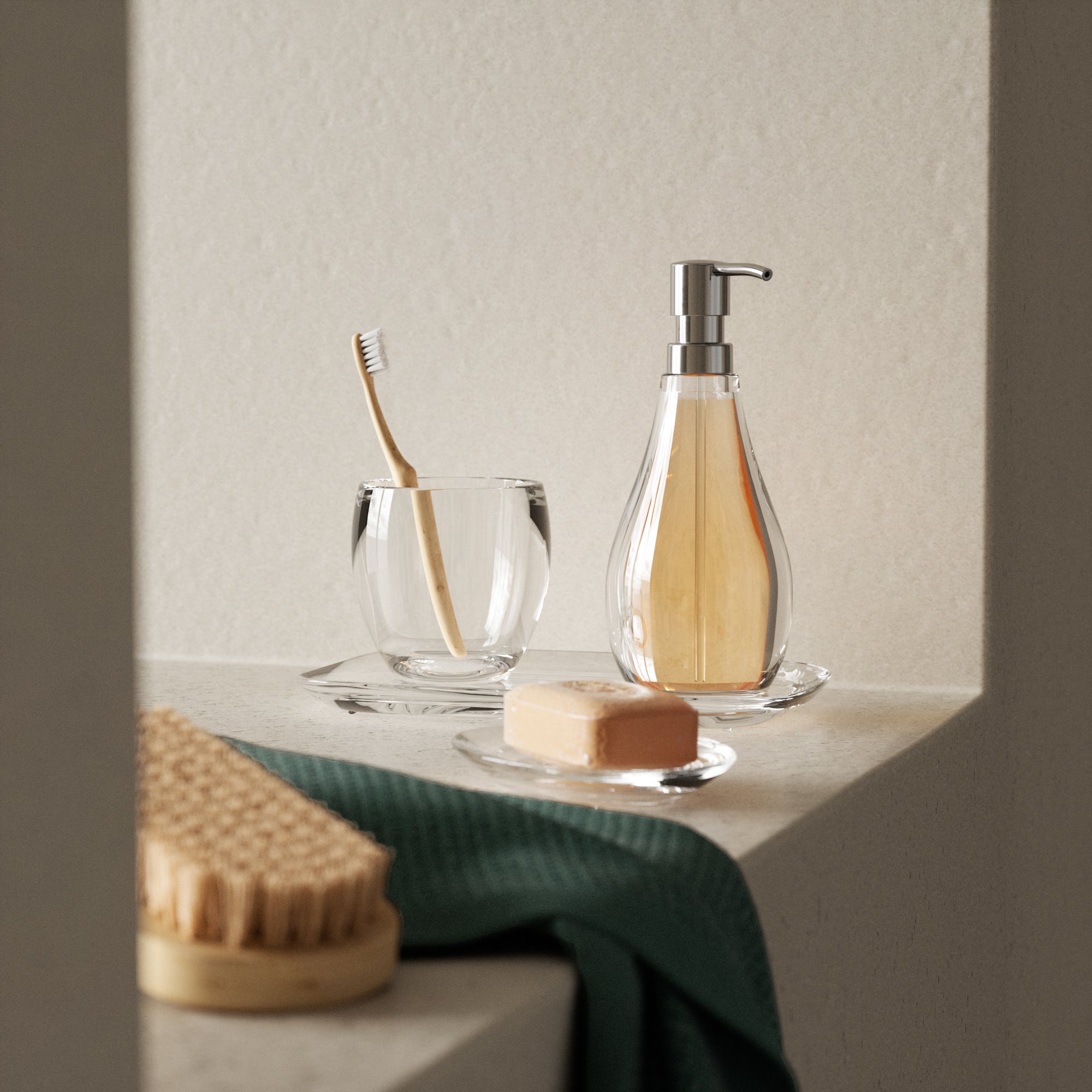 Droplet Soap Dish - Clear Soap Dish UMBRA