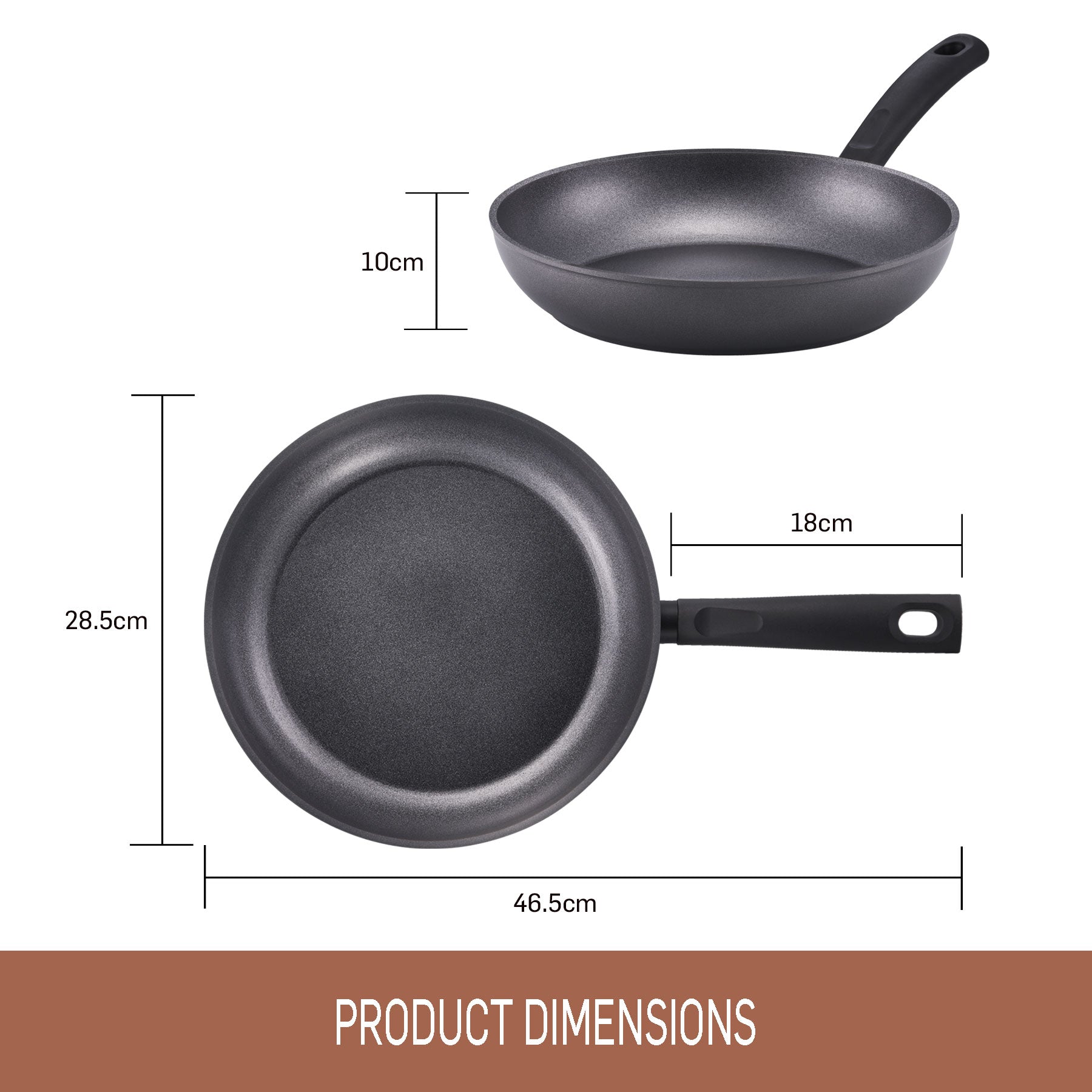 Essteele Per Benessere Ceramic Nonstick Induction Open French Skillet - 28cm