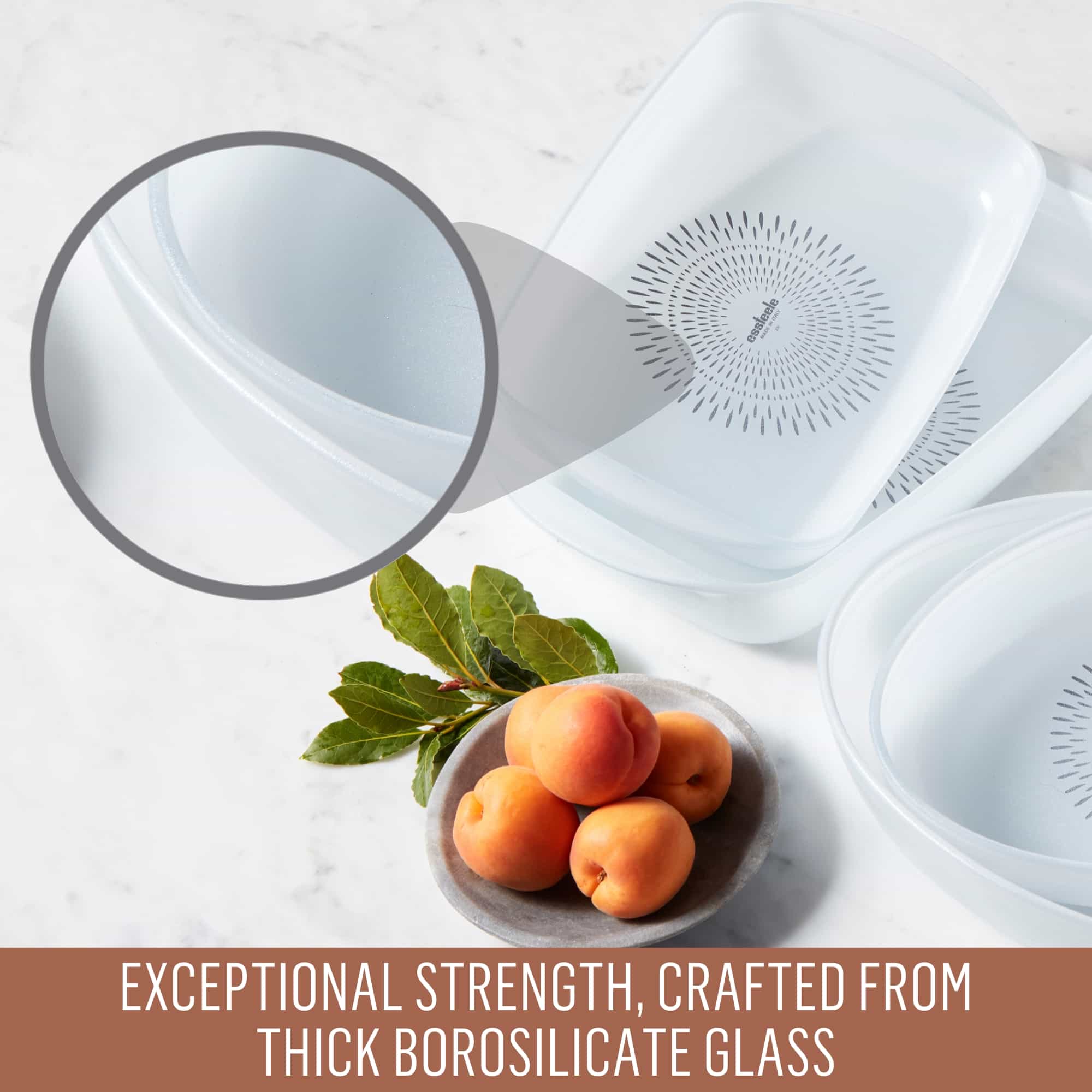 Essteele Glass Ceramic Nonstick - 2.3L Medium Rectangular Dish Cookware Essteele