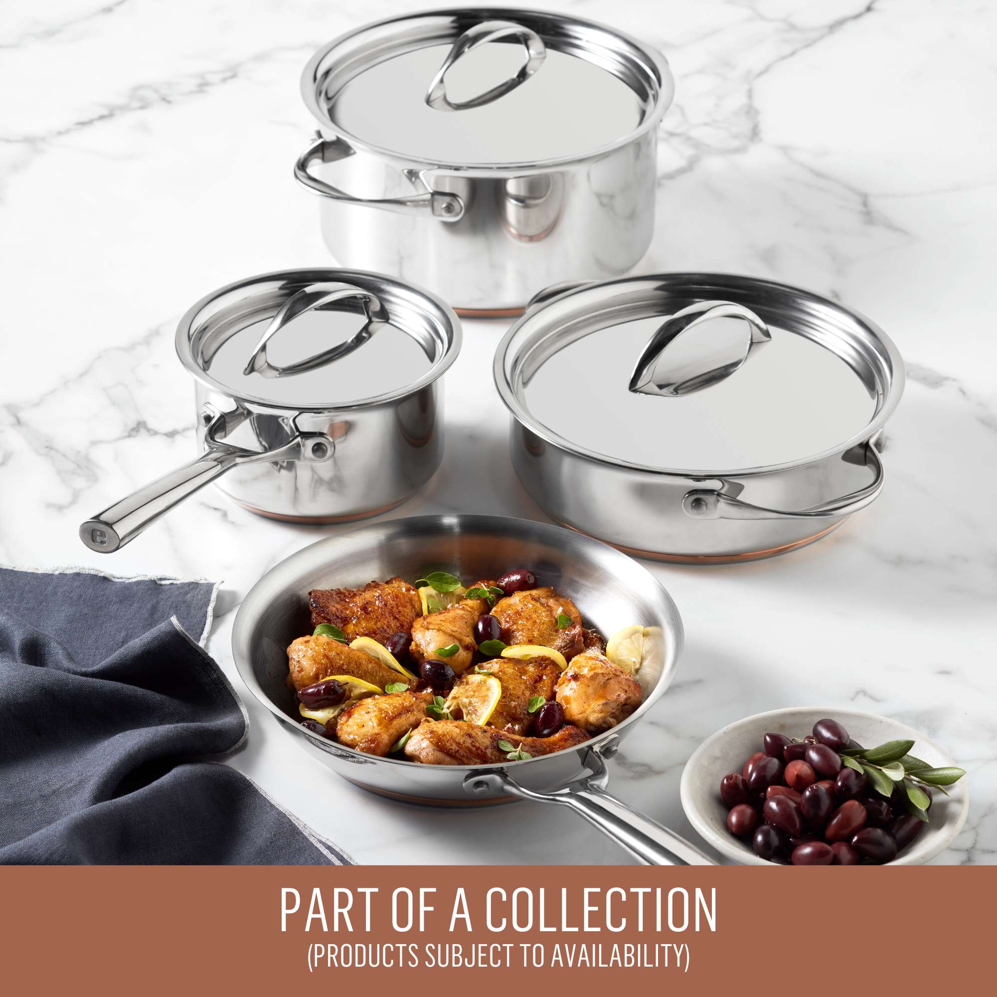 Essteele Per Vita - 14/16/18cm 3 Piece Covered Saucepan Set Cookware Essteele
