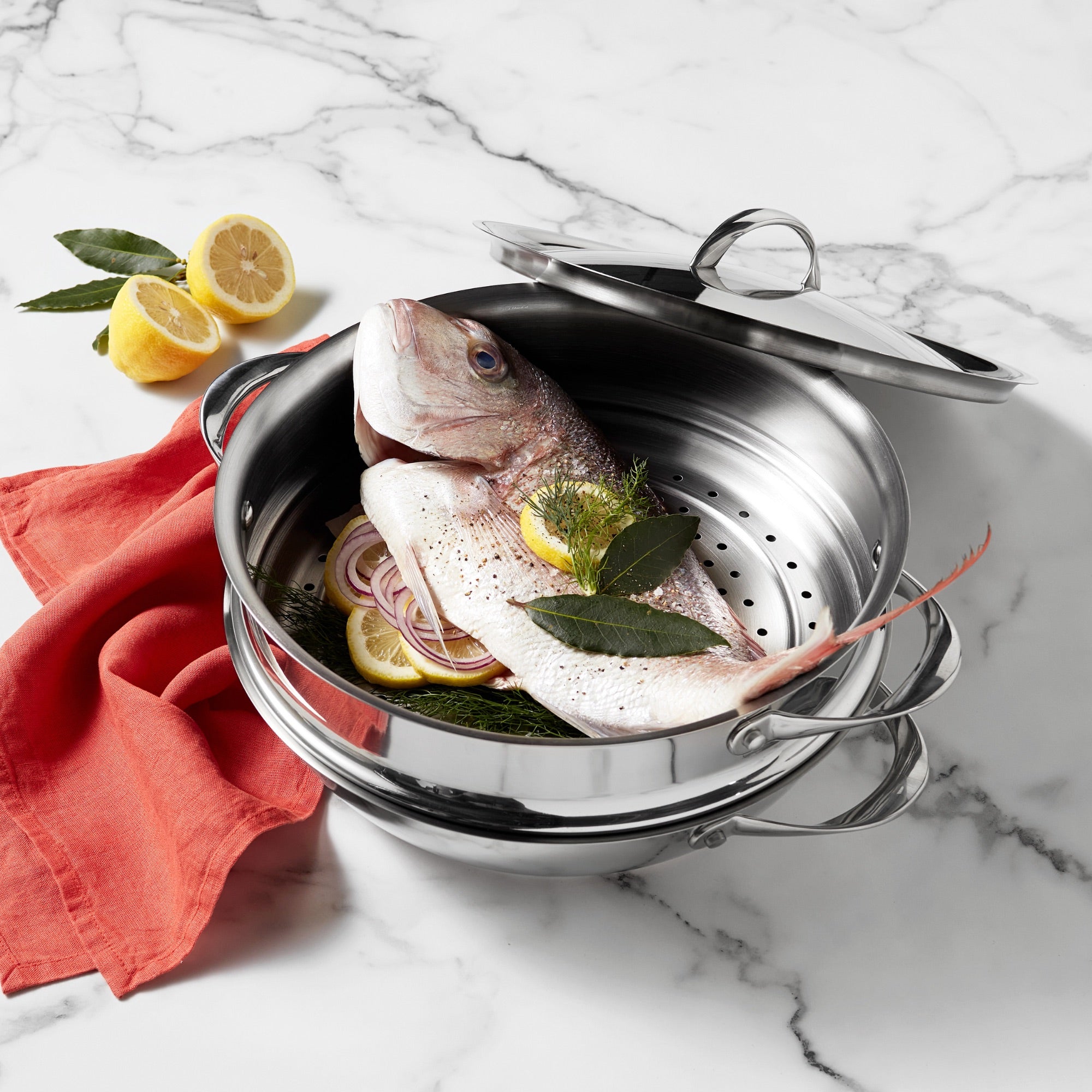 Essteele Per Vita - 30cm/4.7L Covered Multicooker With Steamer Cookware Essteele