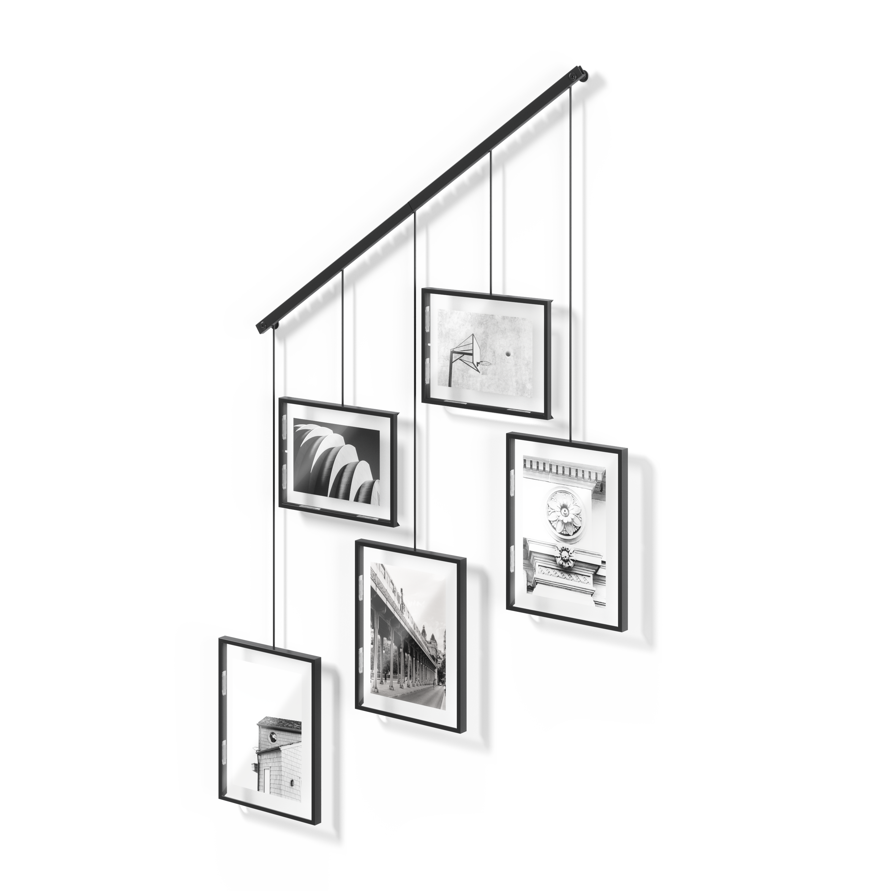 Exhibit Photo Display Set 5 - Black Photo Frame UMBRA
