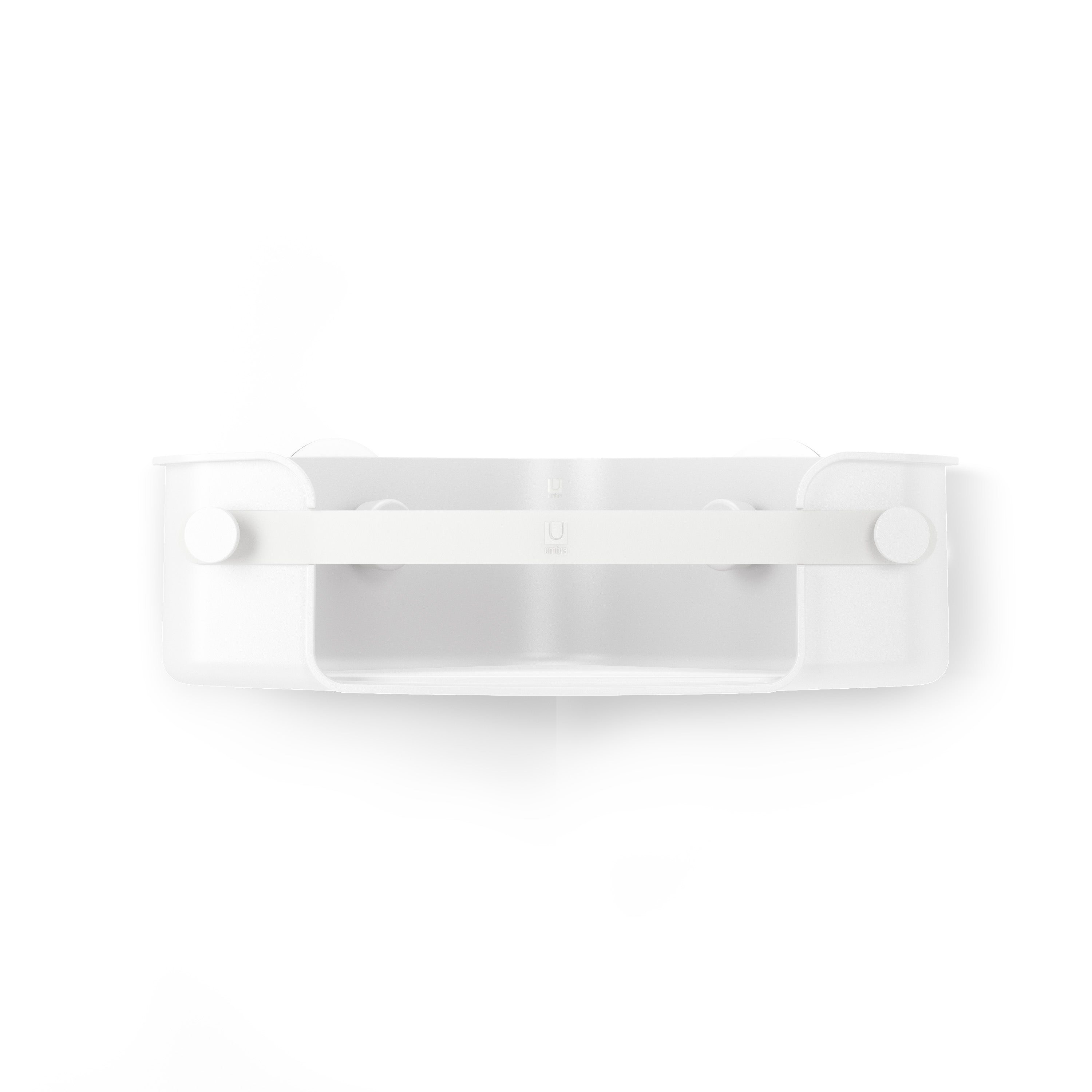 Flex Adhesive Corner Bin - White Shower Storage UMBRA