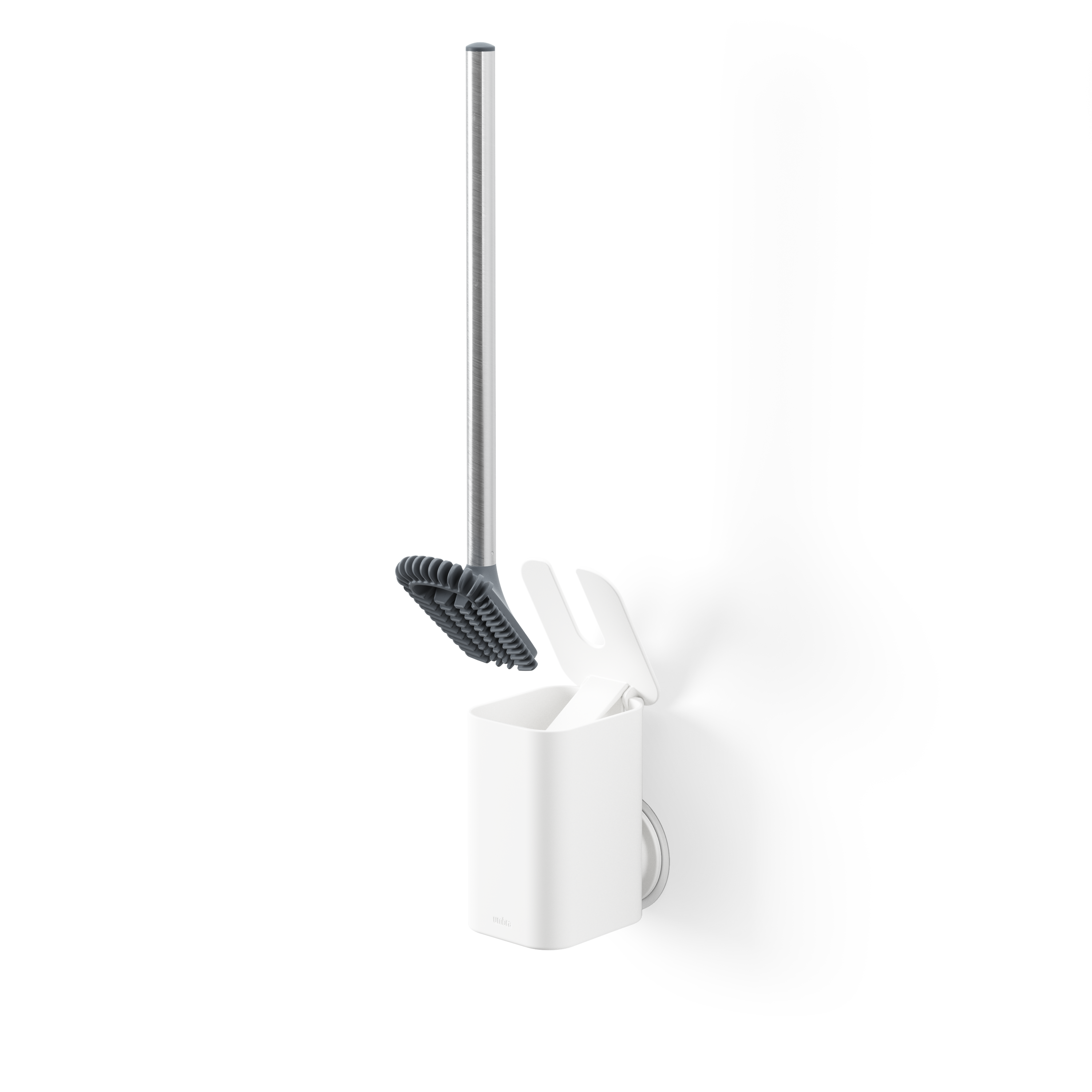 Flex Adhesive Toilet Brush - White Shower Storage UMBRA