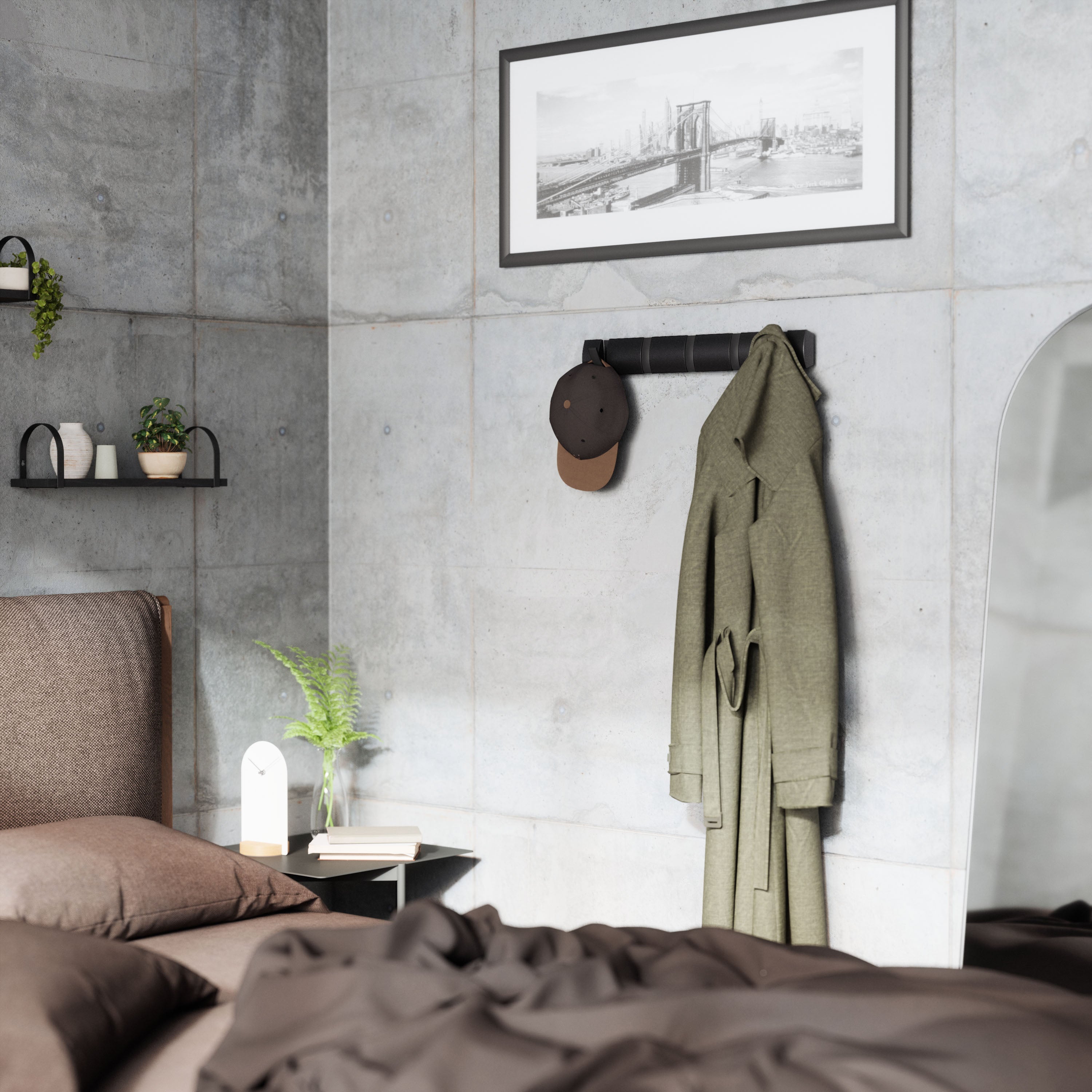 Flip 5 Hook - Black Wall Hook UMBRA