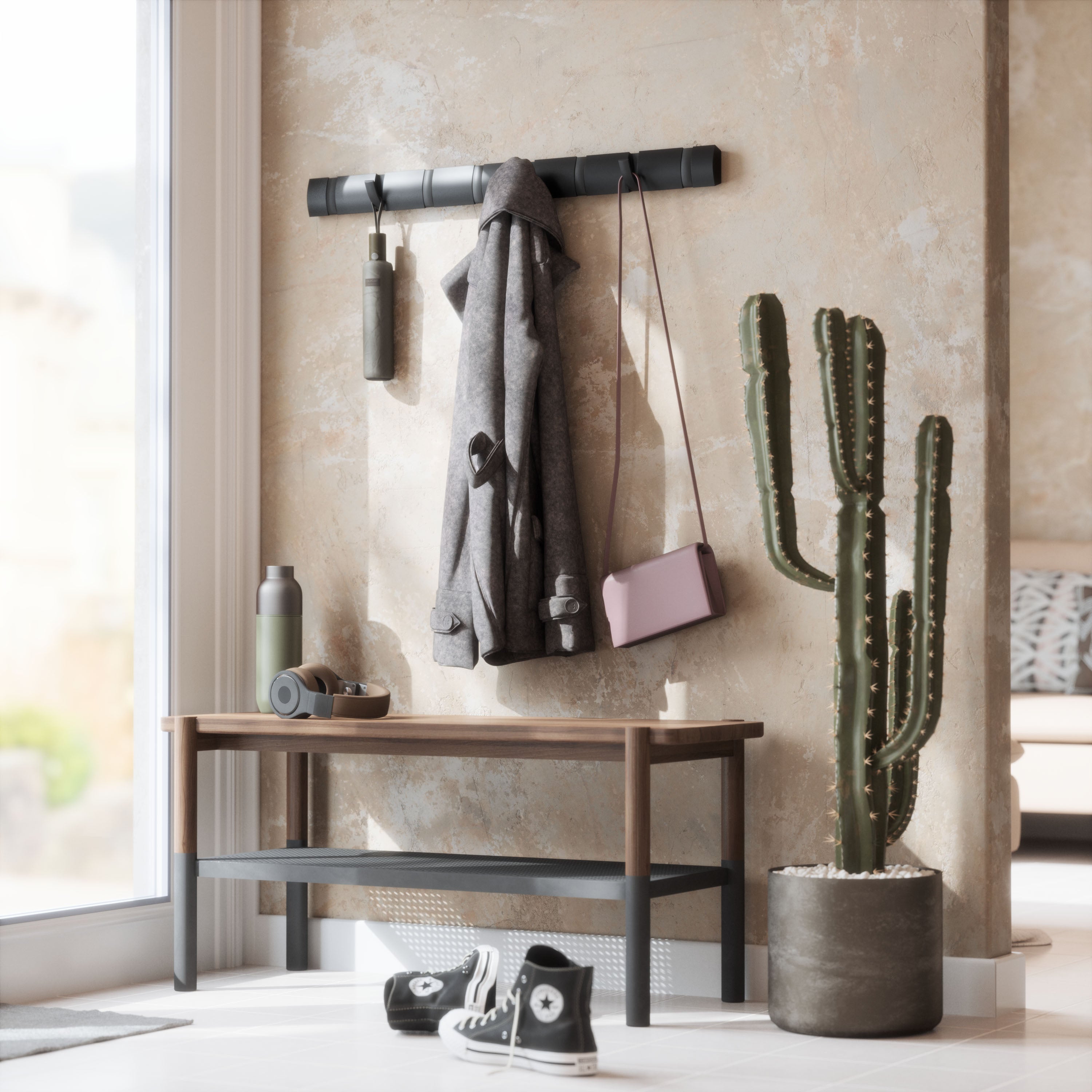 Flip 8 Hook - Black Wall Hook UMBRA